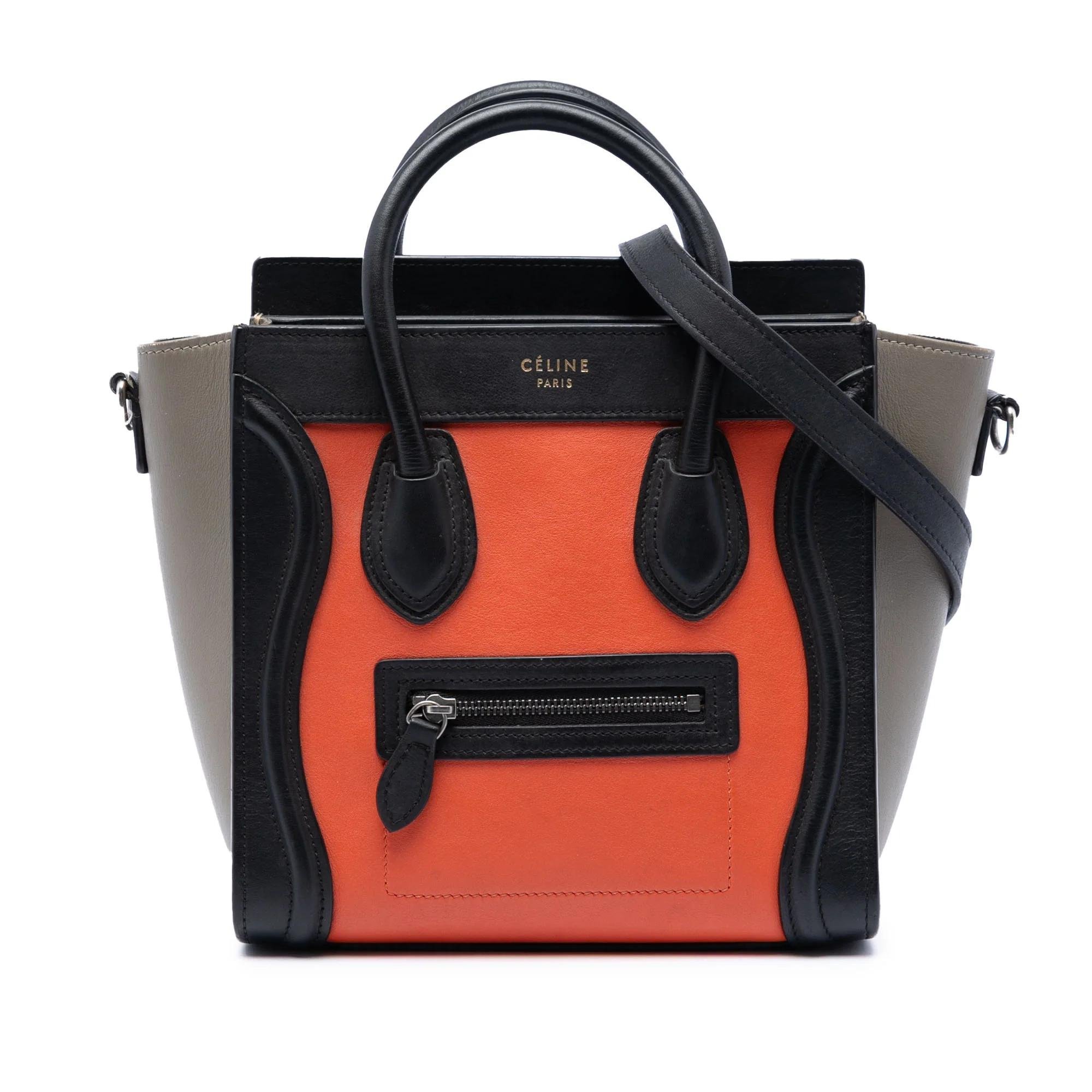 Luggage pony-style calfskin handbag