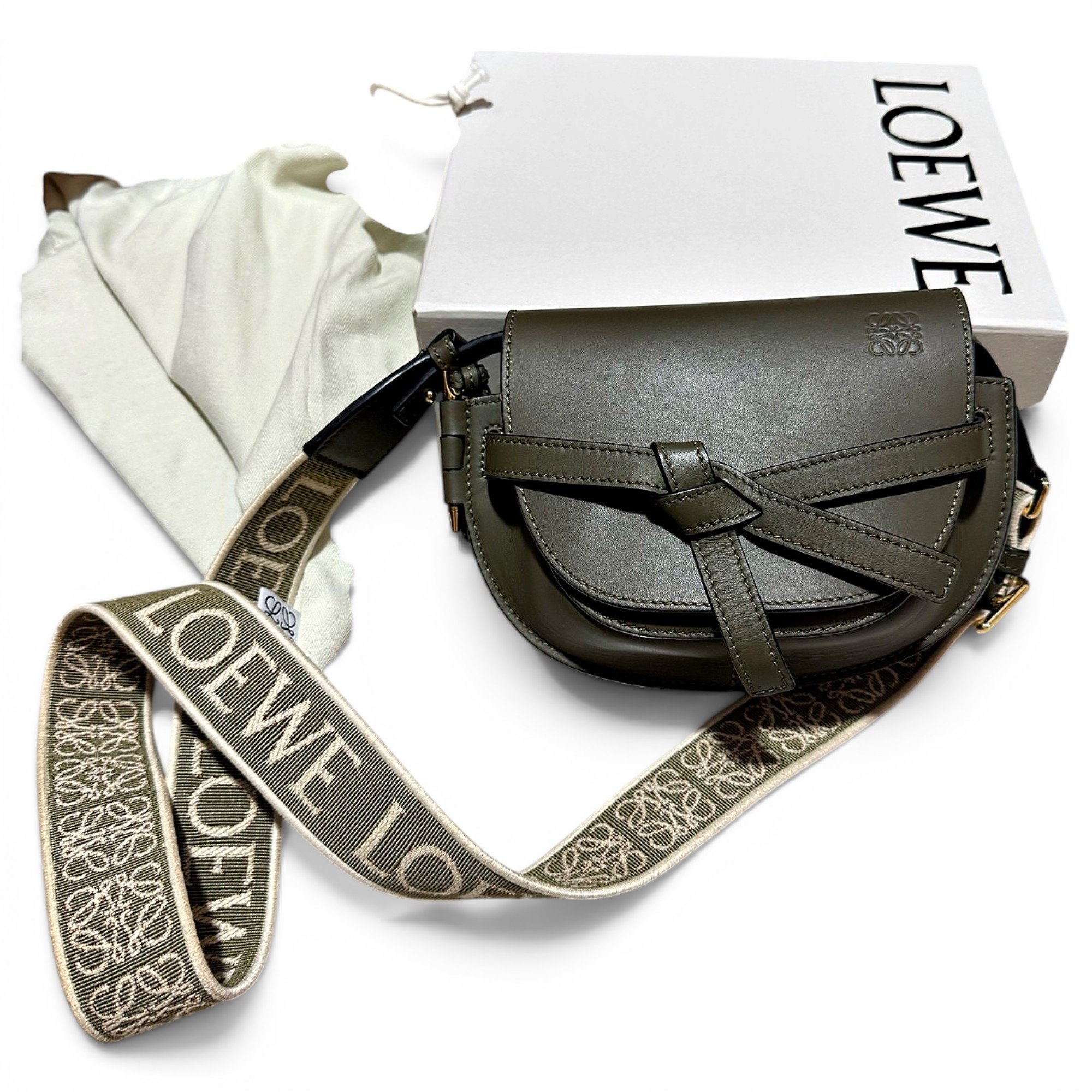 Gate leather crossbody bag