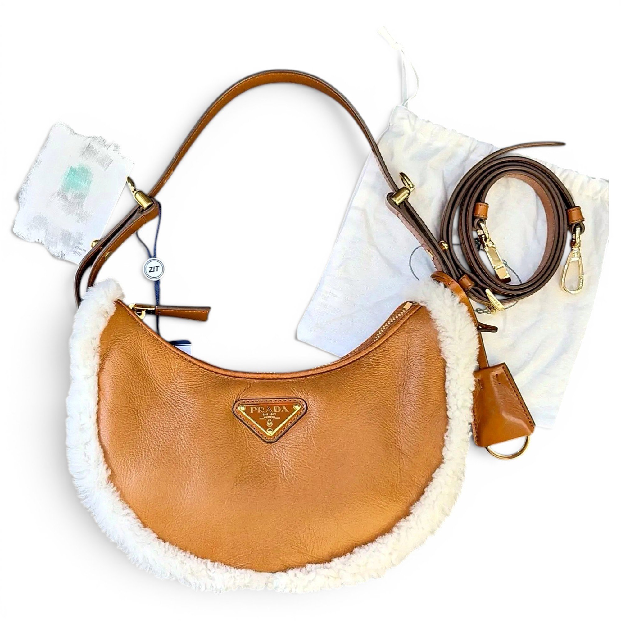 Arqué leather crossbody bag
