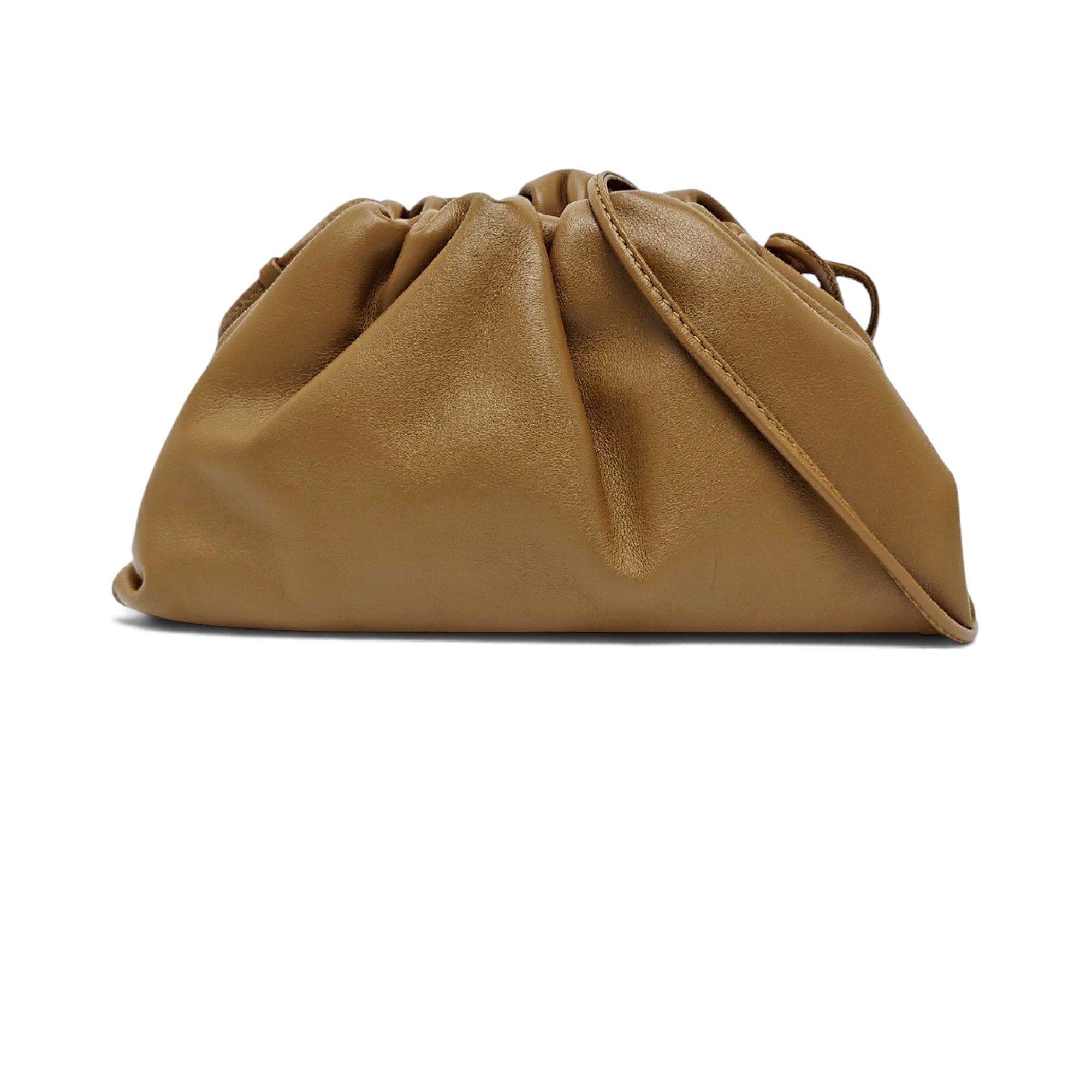 Pouch leather handbag
