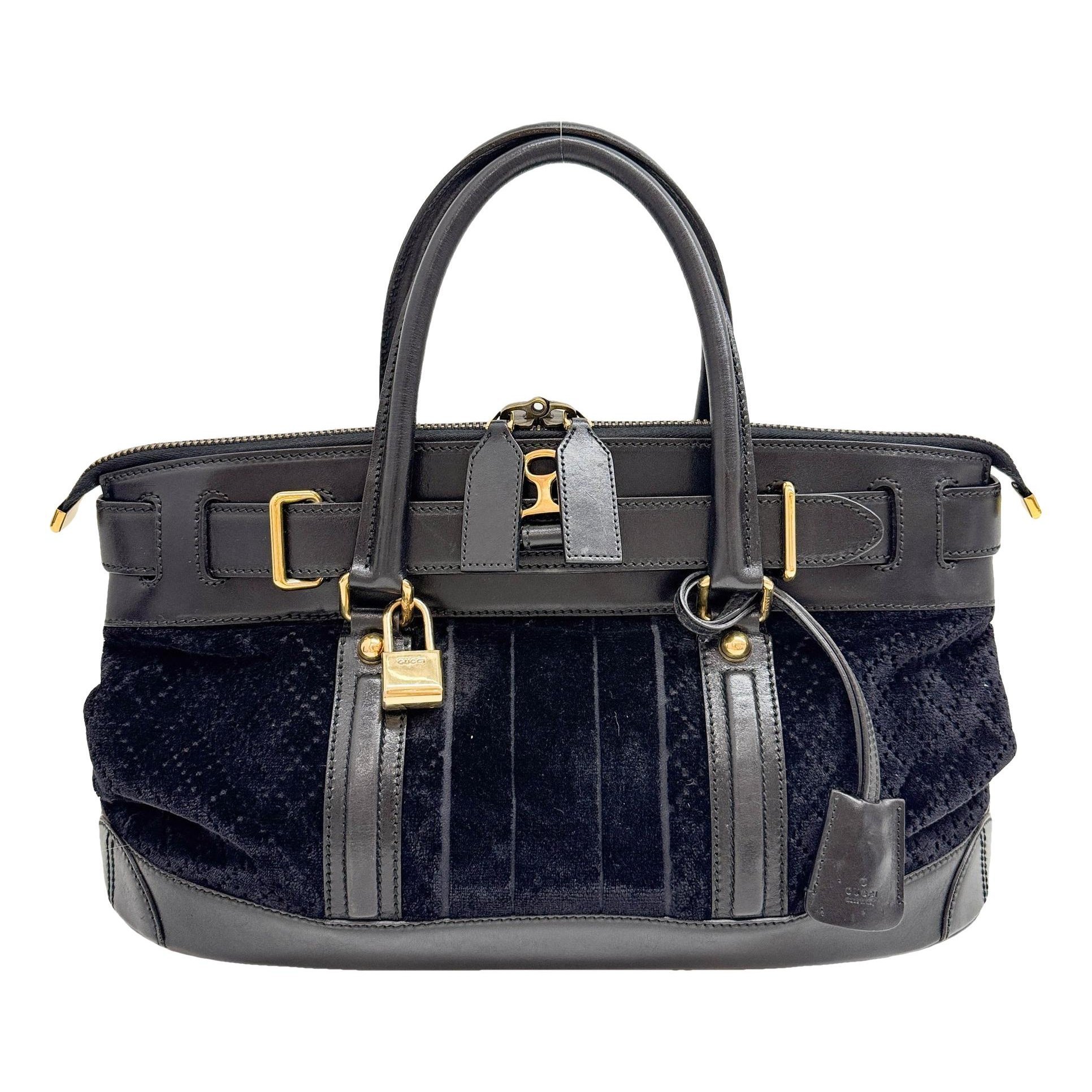 Velvet handbag