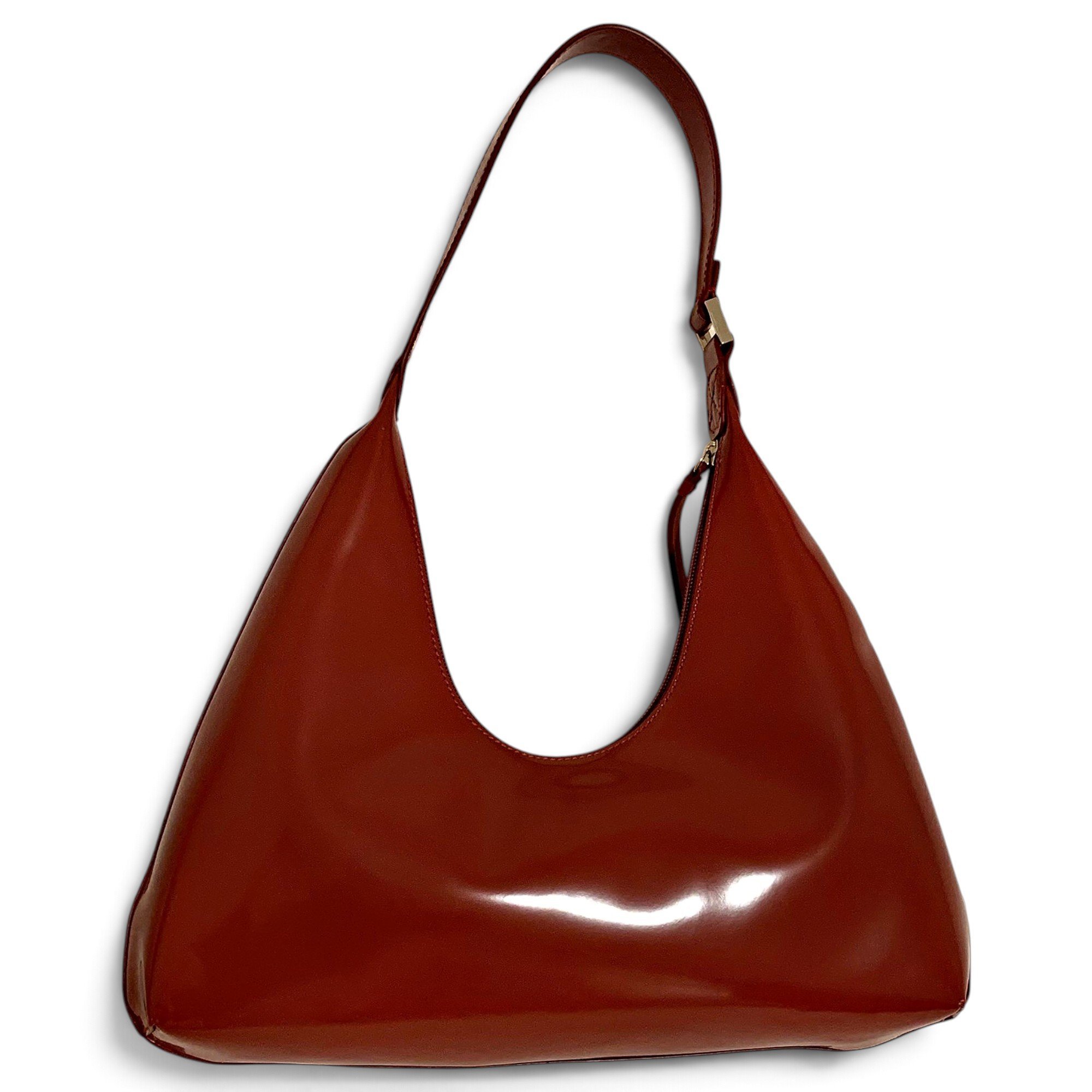 Amber leather handbag