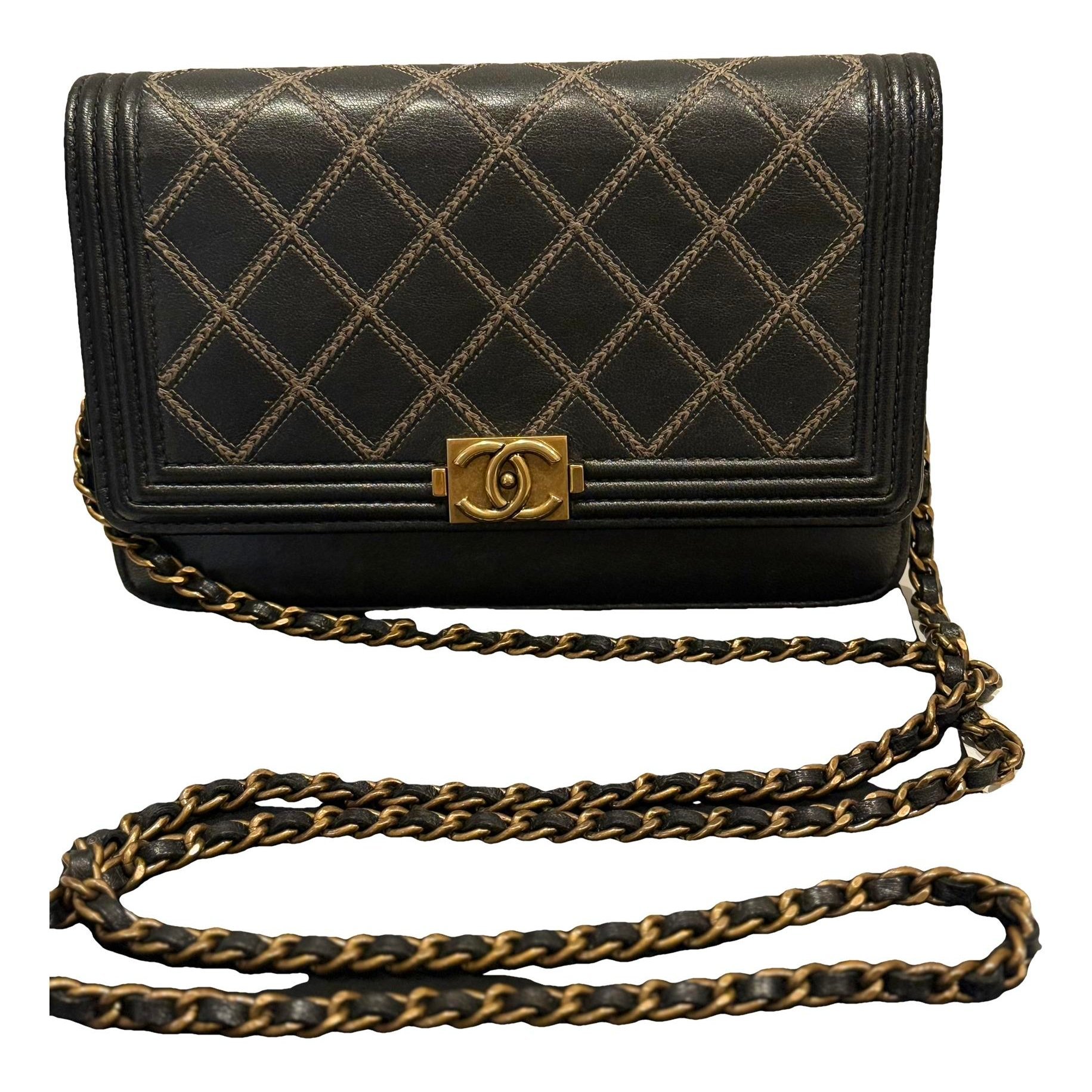 Boy leather crossbody bag