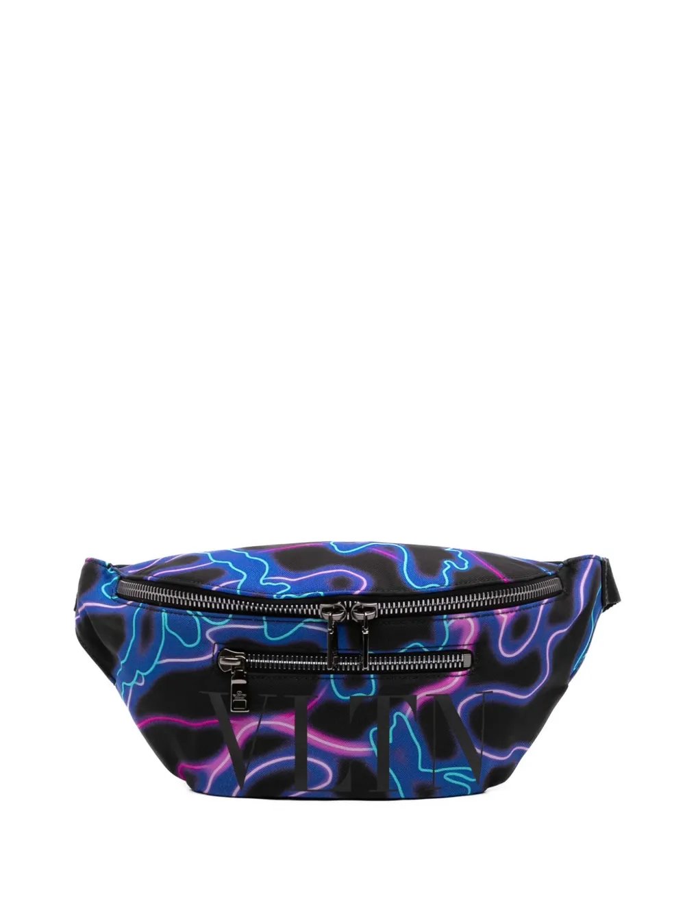 2018-2026 Nylon VLTN Neon Camouflage Print belt bag