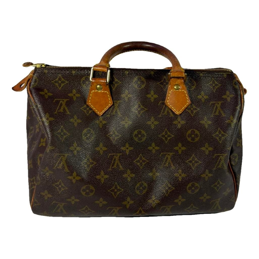 Speedy leather handbag