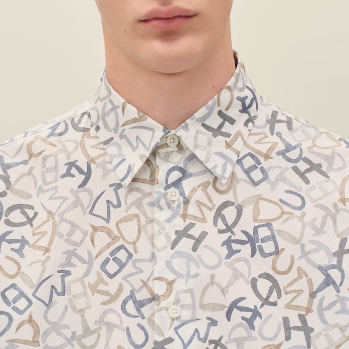 Mastic "Calligraphie Equestre" Straight Cut Shirt