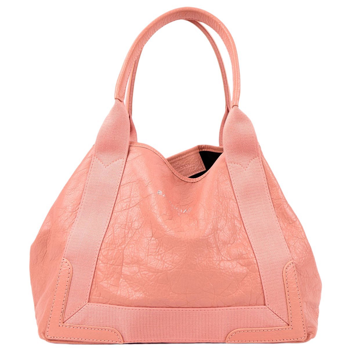 Navy cabas leather tote
