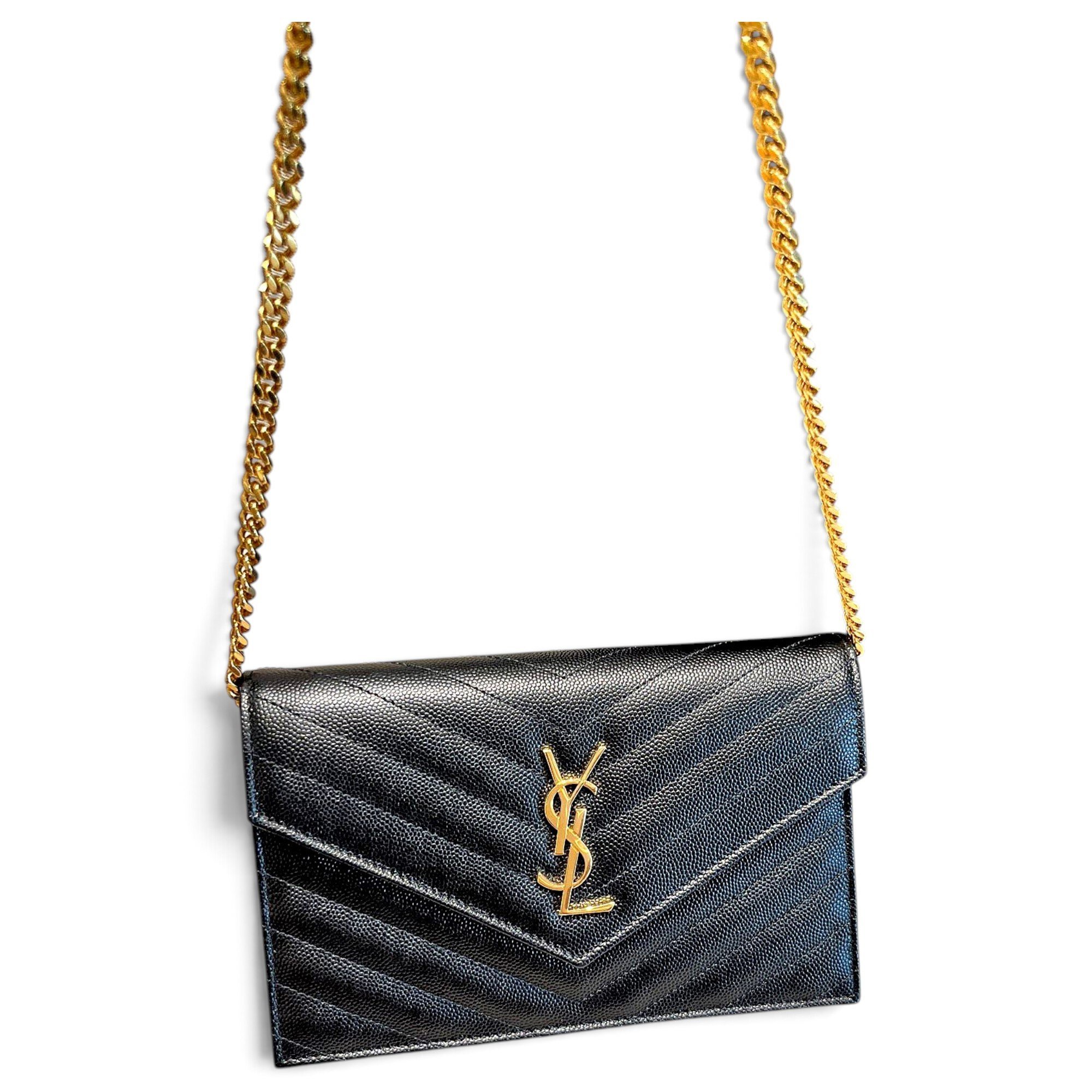Envelope leather crossbody bag