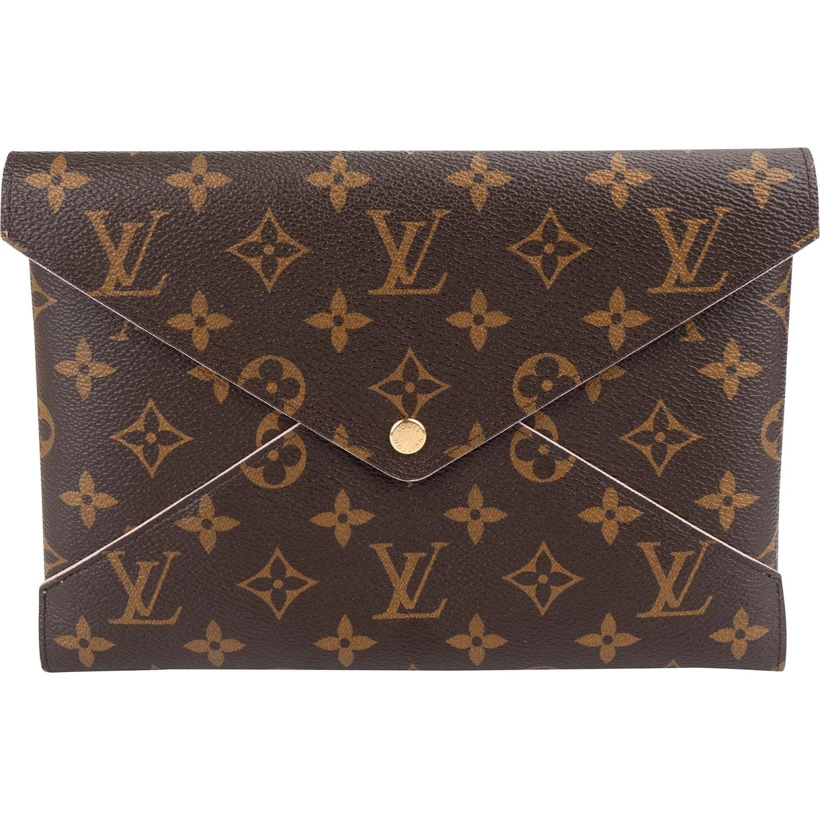 Kirigami leather clutch bag