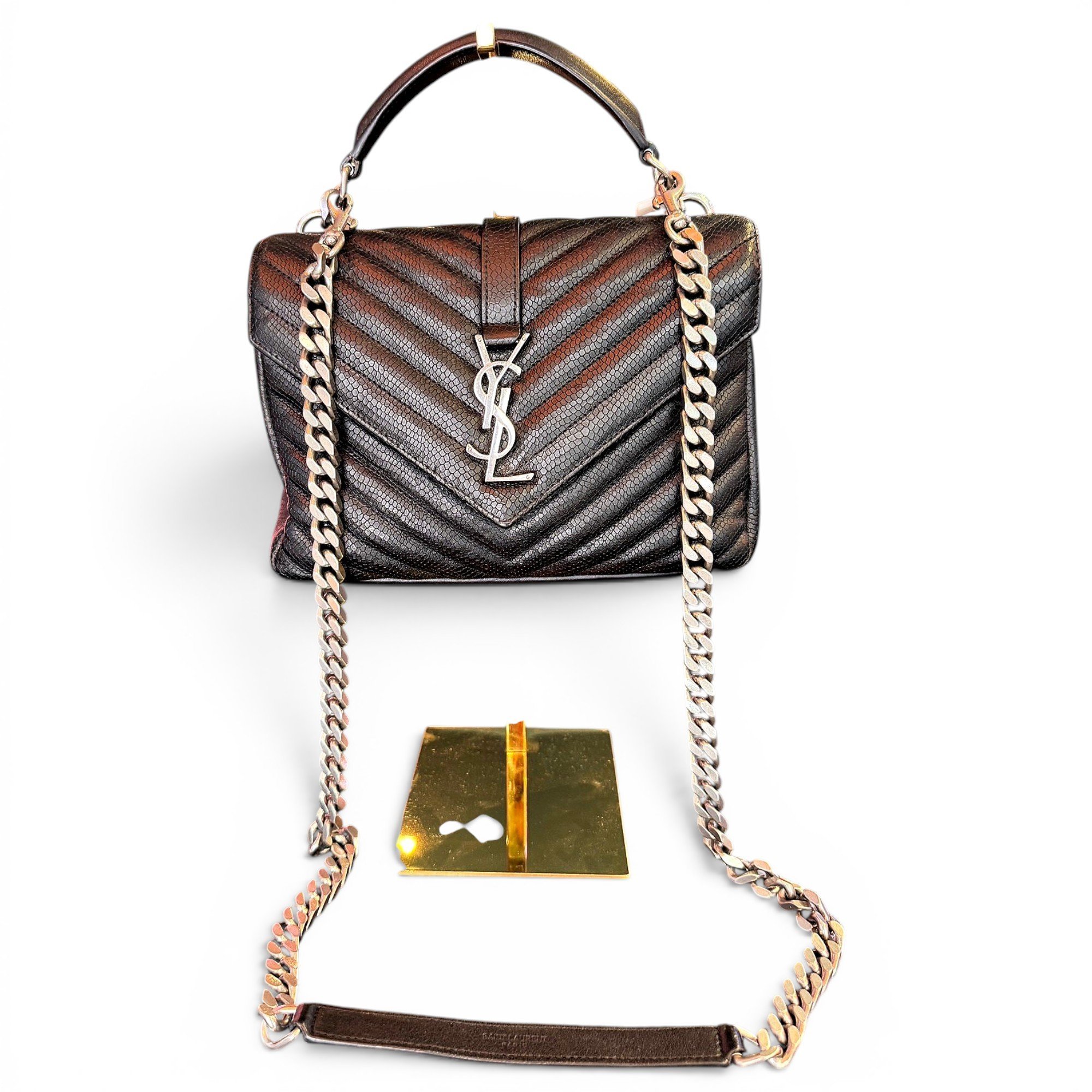 Saint Laurent Collége monogramme leather handbag
