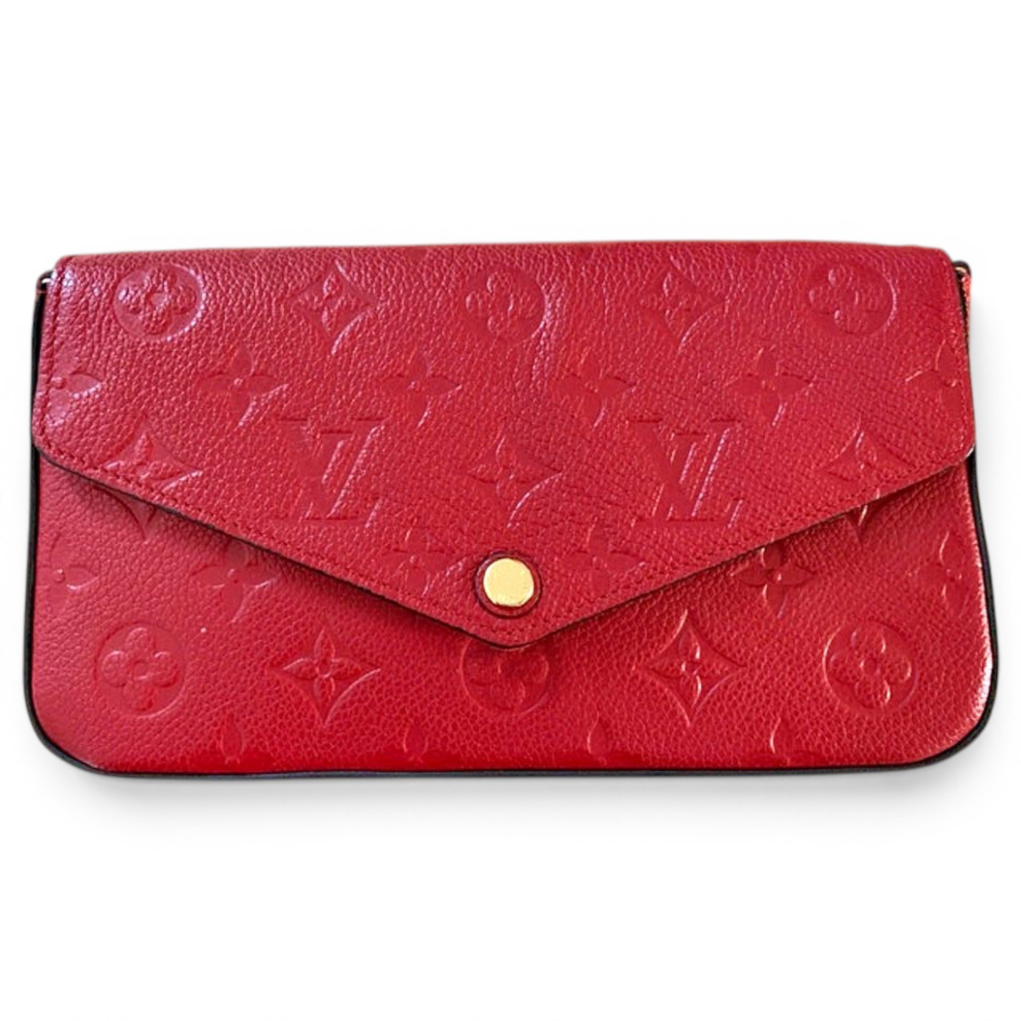 Leather clutch bag