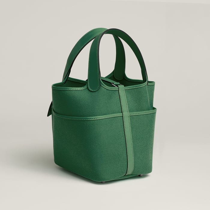Vert Moyen Picotin Lock 18 Pocket Bag