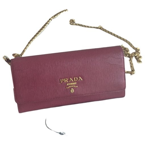 Leather clutch bag
