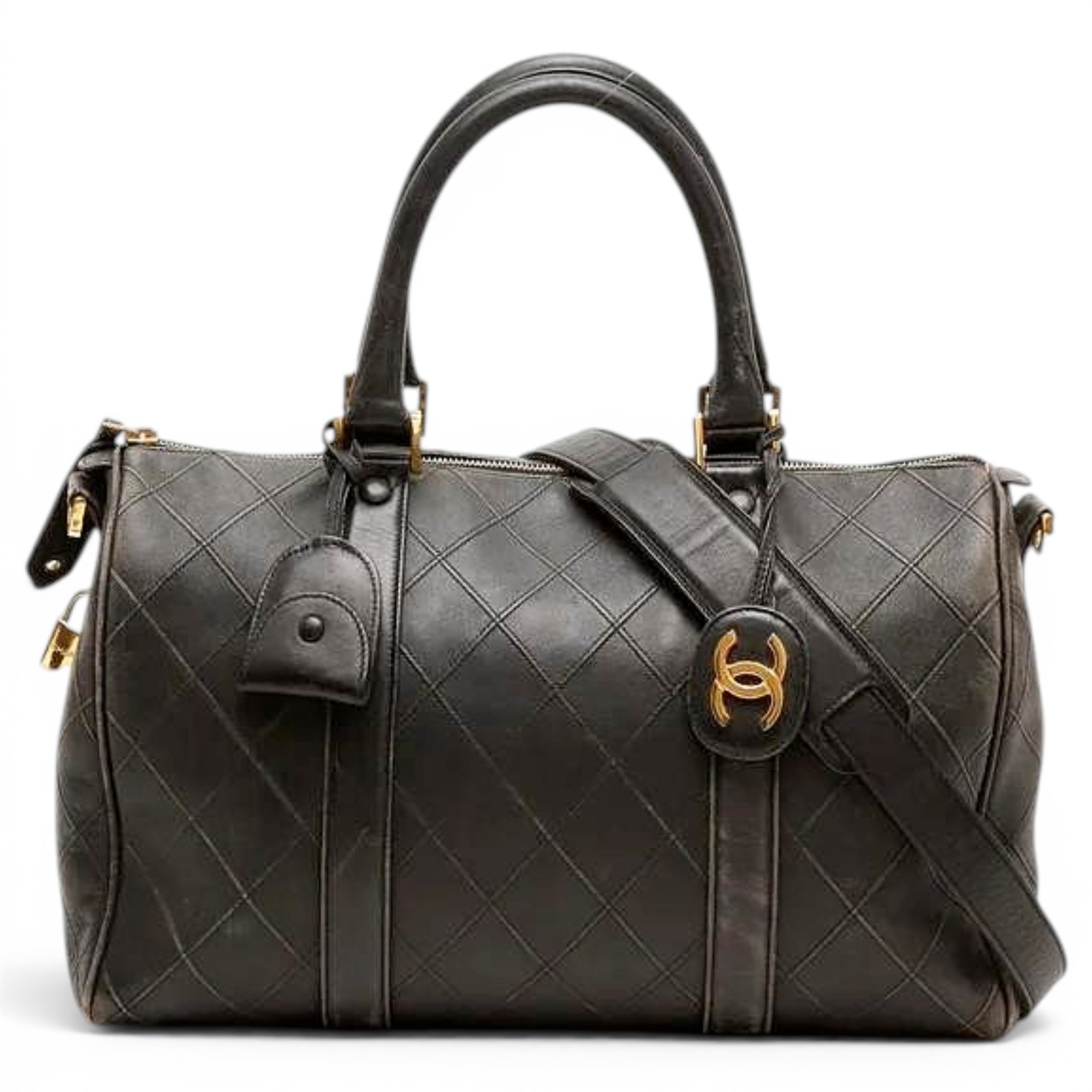 Leather travel bag
