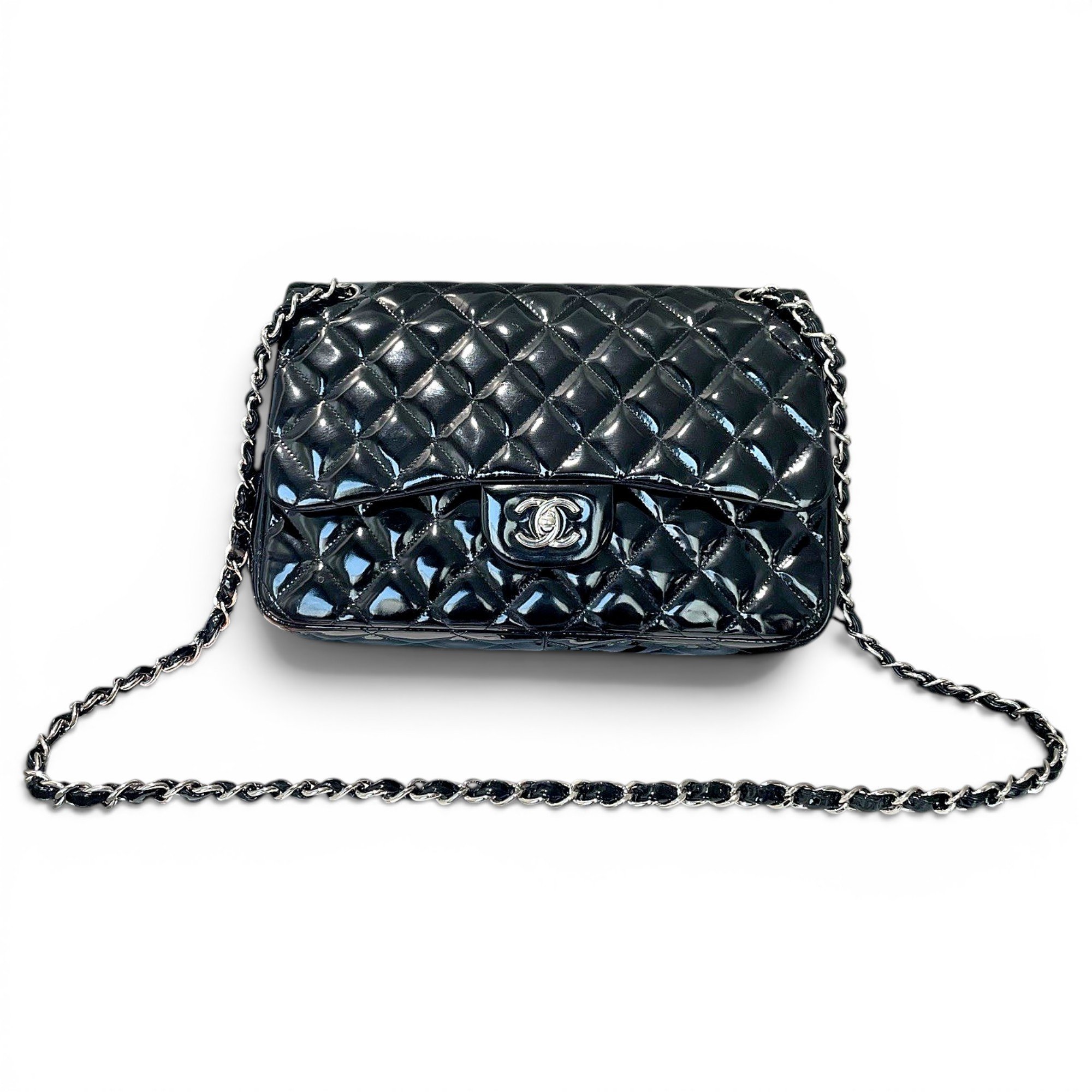 Timeless/Classique patent leather handbag