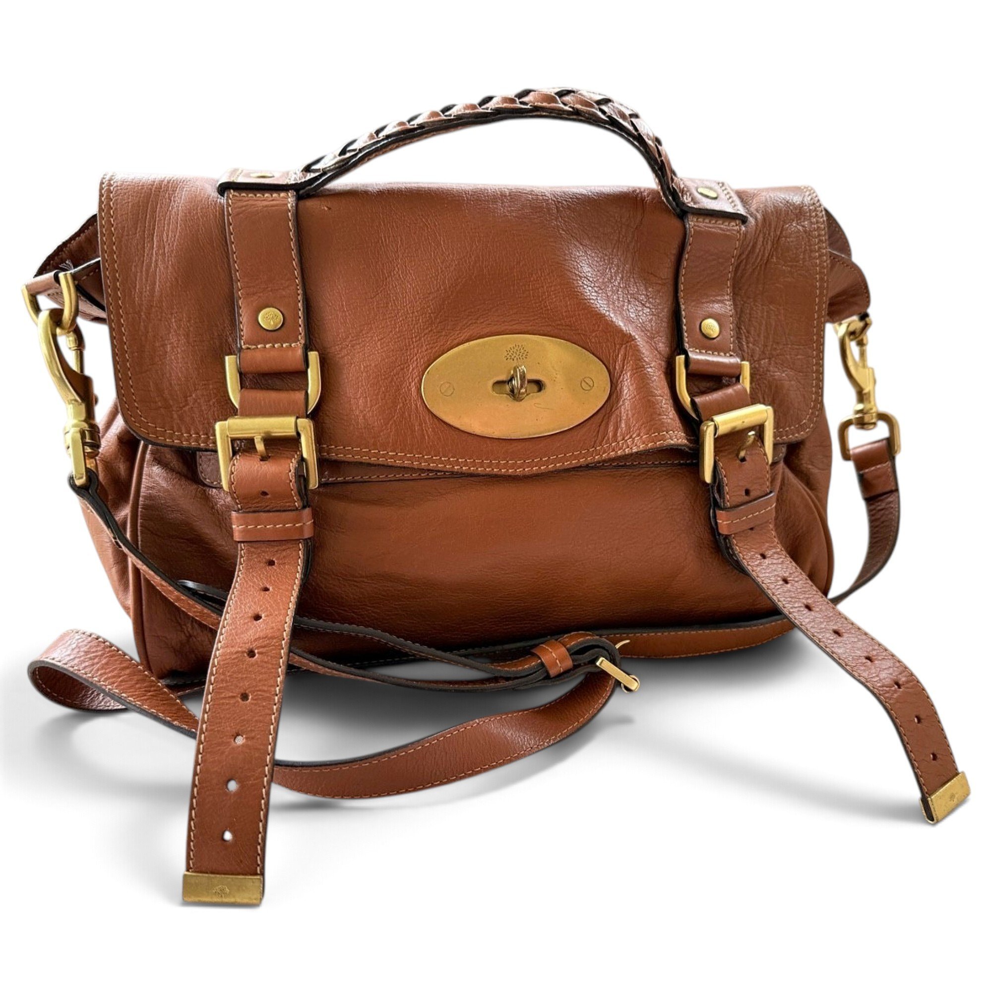 Alexa leather satchel