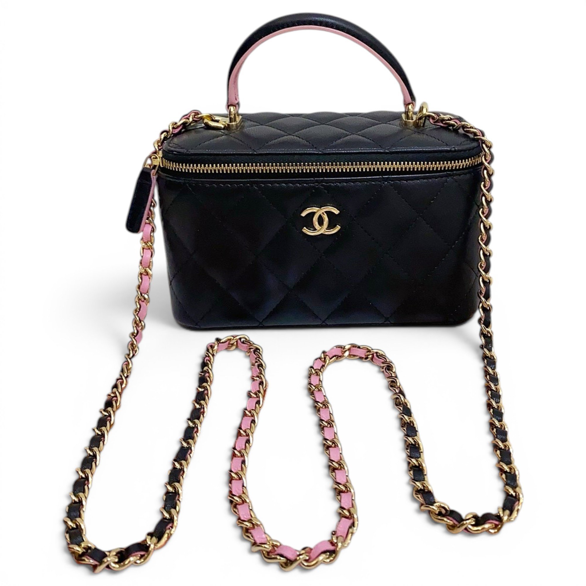 Trendy CC Vanity leather handbag