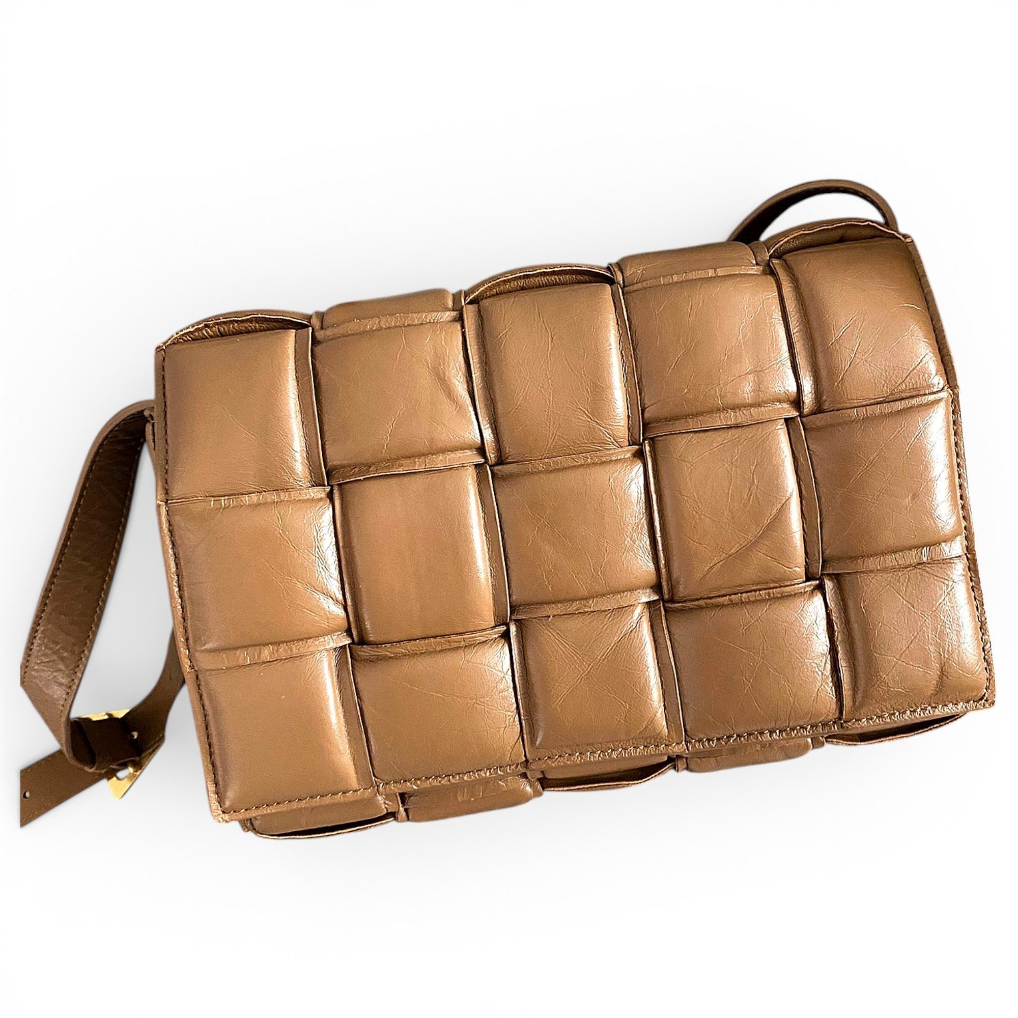 Cassette Padded leather handbag