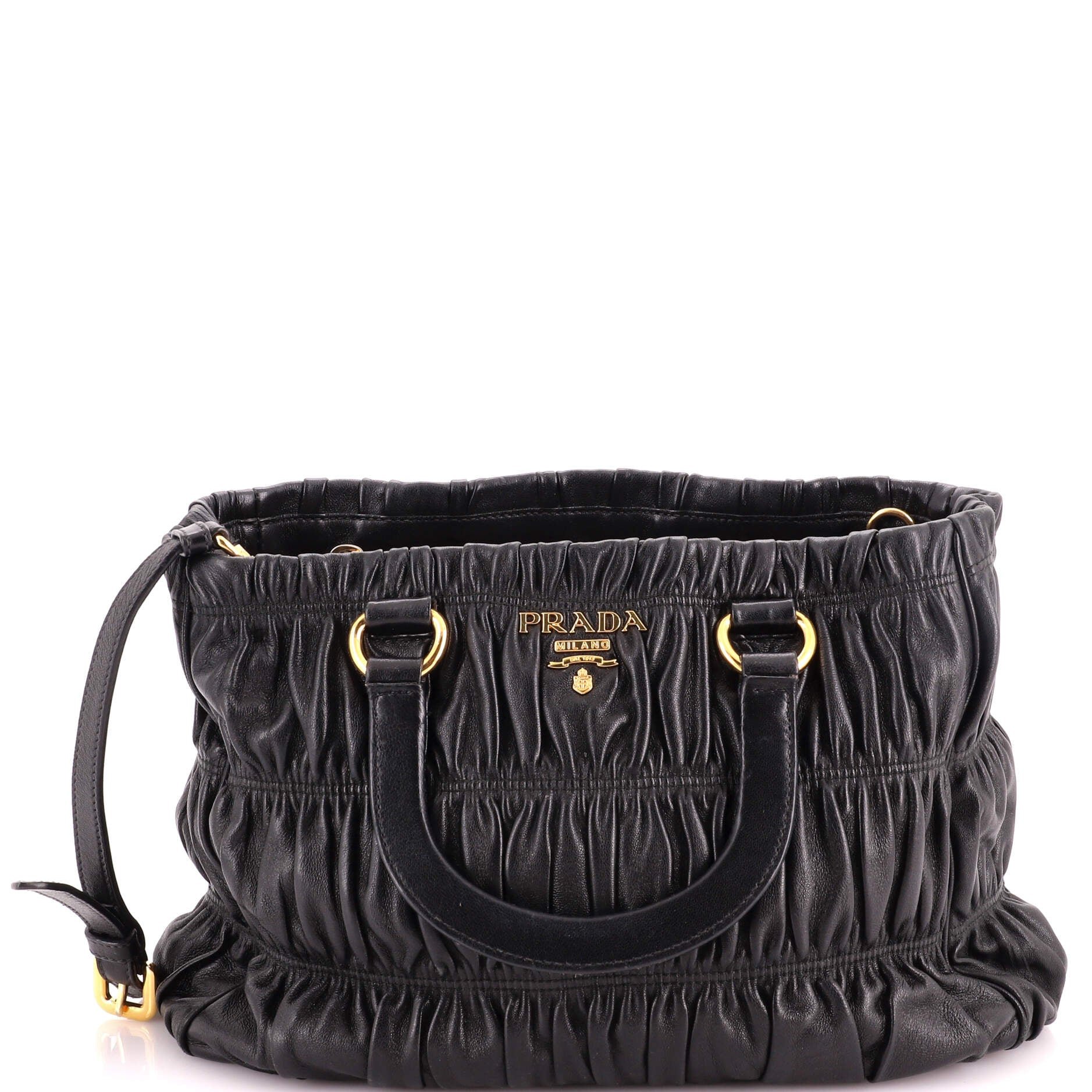 Gaufre Convertible Tote Nappa Leather Small