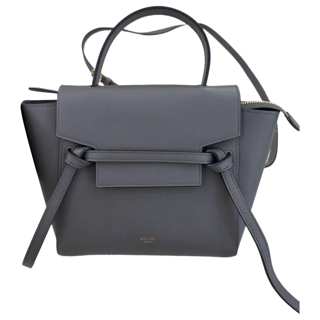 Belt leather handbag