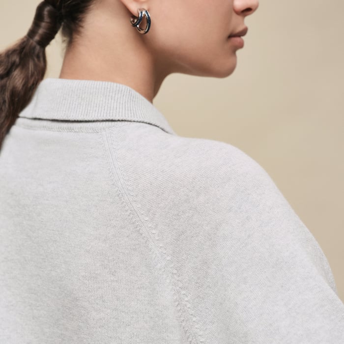 Gris Pervenche Wide Sweater