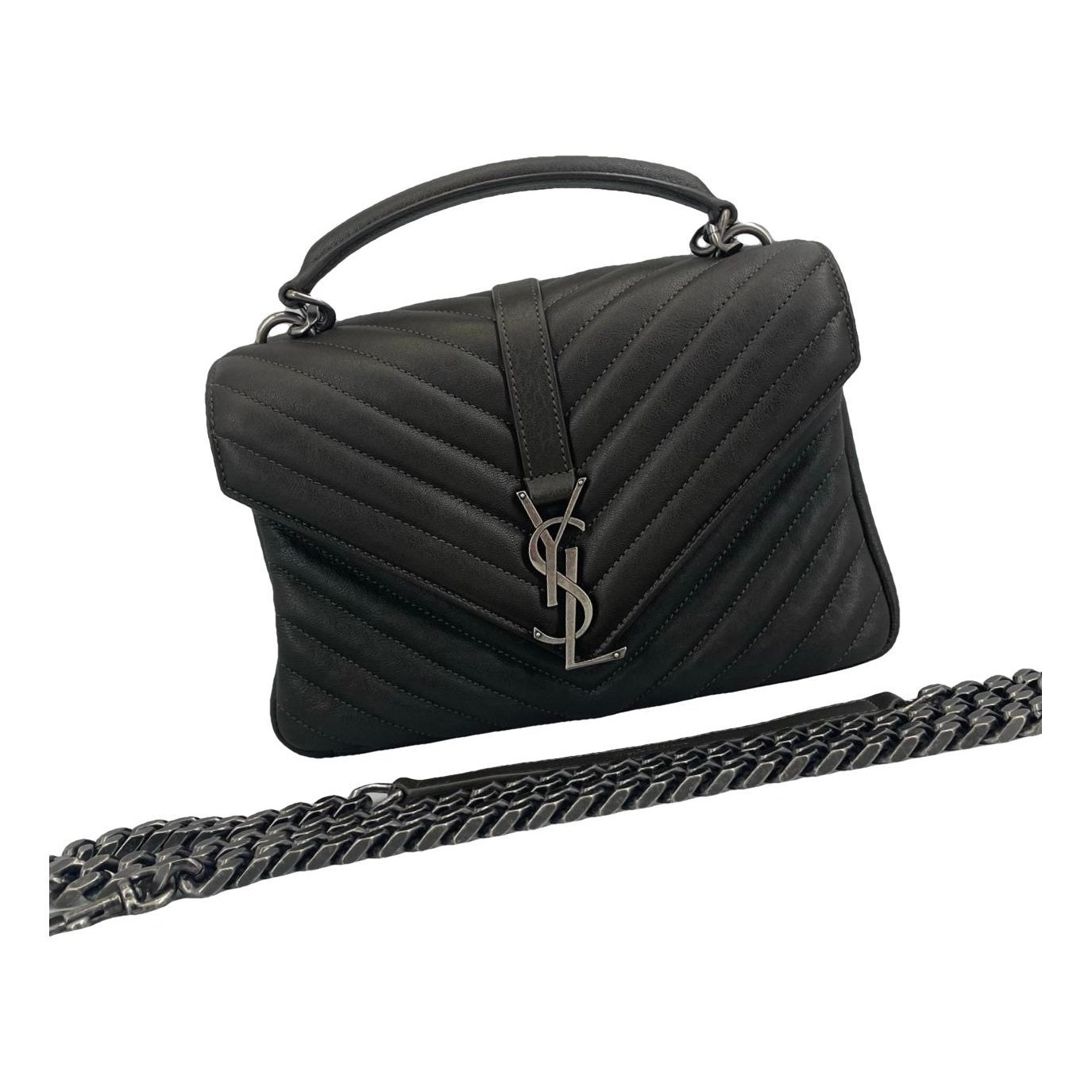 Collége monogramme leather handbag