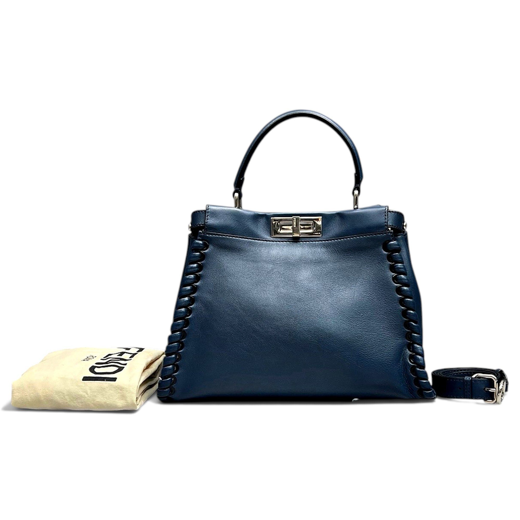 Peekaboo leather handbag
