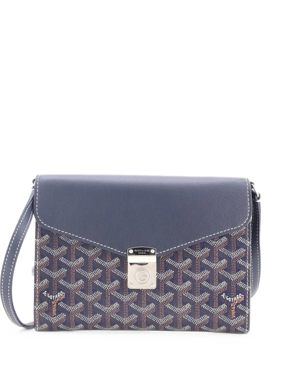 Goyard Chypre Wallet on Strap Coated Canvas with Leather crossbody bag