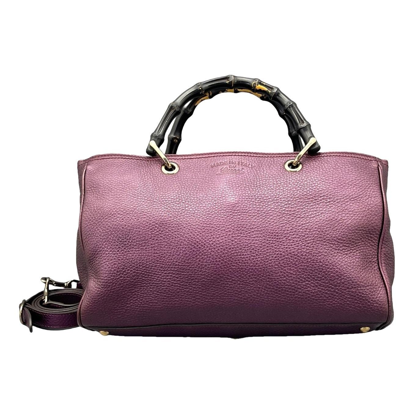 Bamboo Shopper leather tote