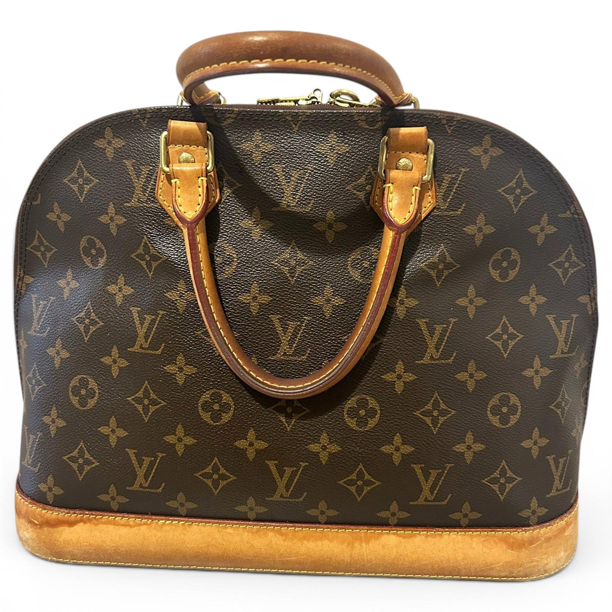 Louis Vuitton Alma leather handbag