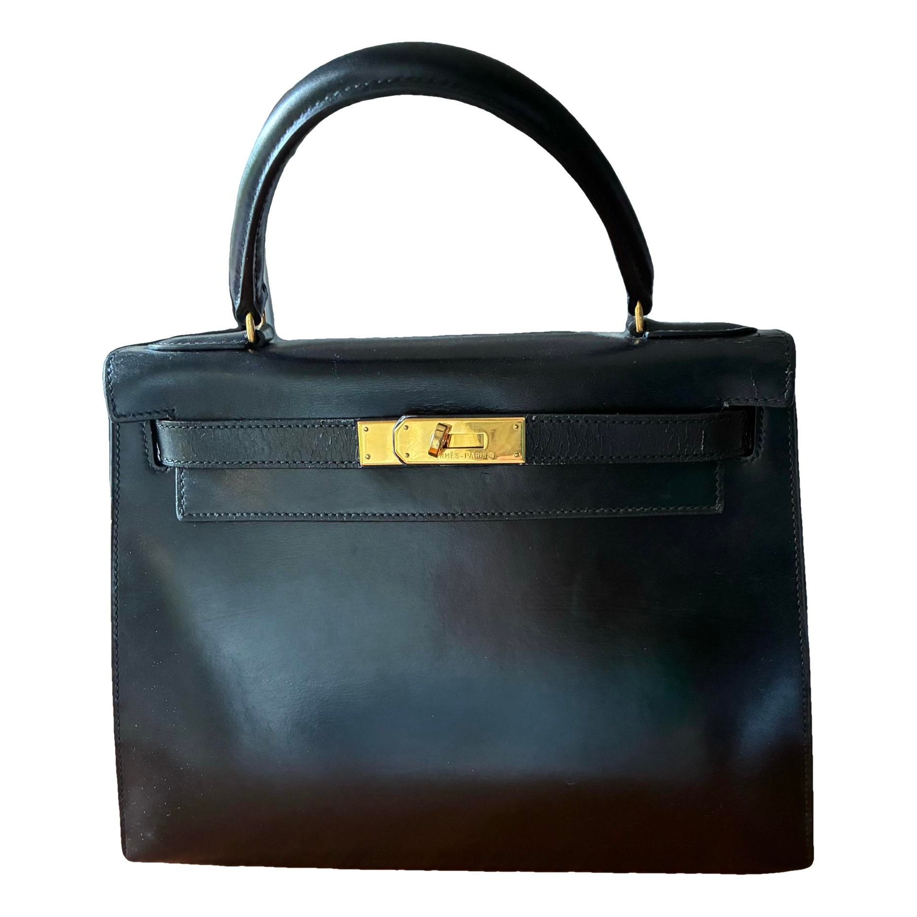 Hermes Kelly 28 leather handbag