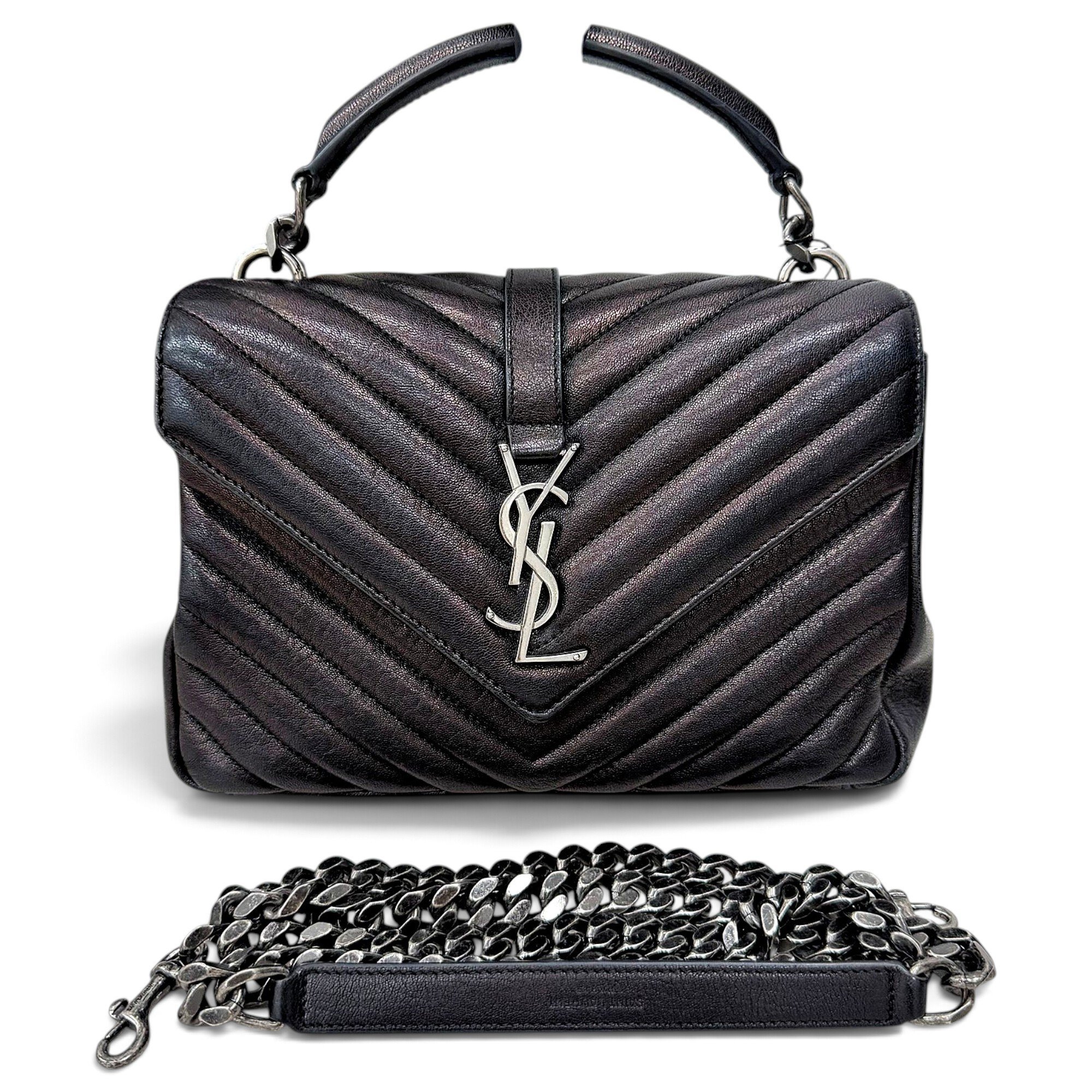 Collége monogramme leather handbag
