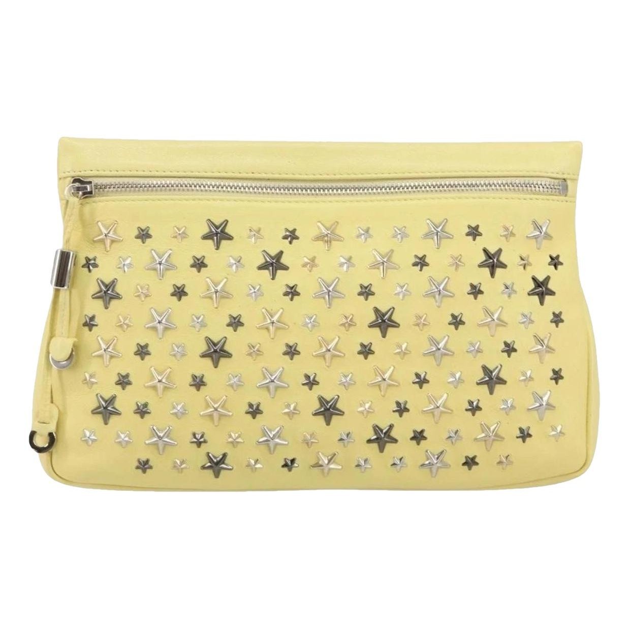 Leather clutch bag