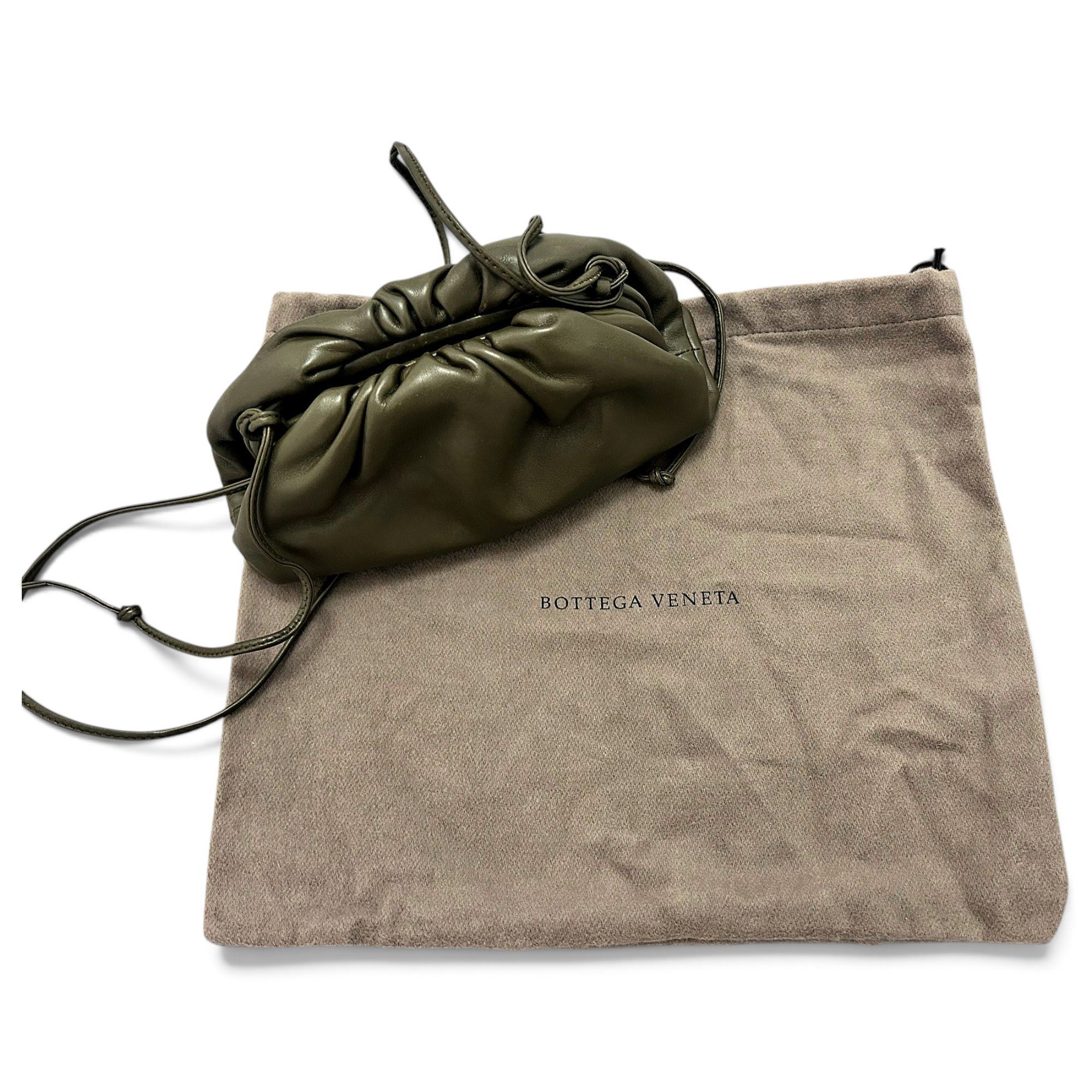 Pouch leather handbag