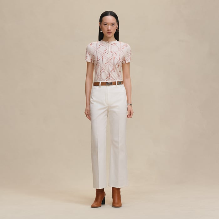 Blanc "Coloriages De Jour" Henley