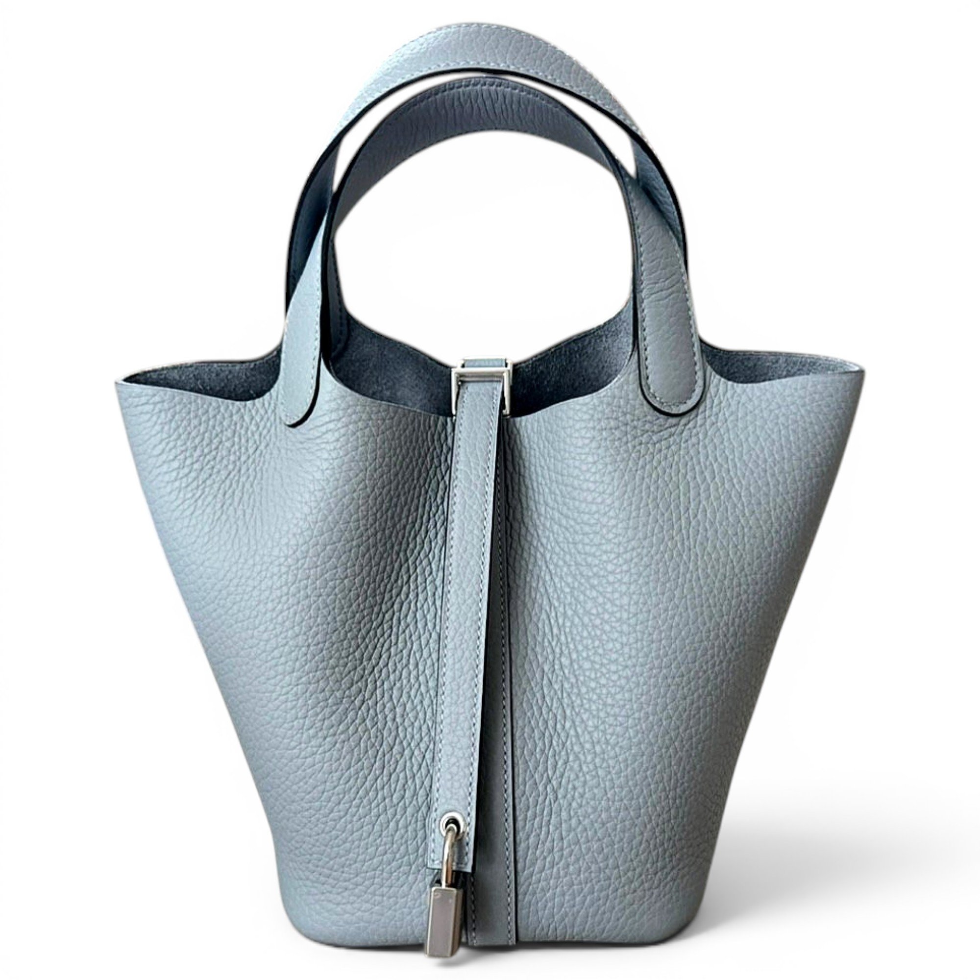 Picotin leather tote