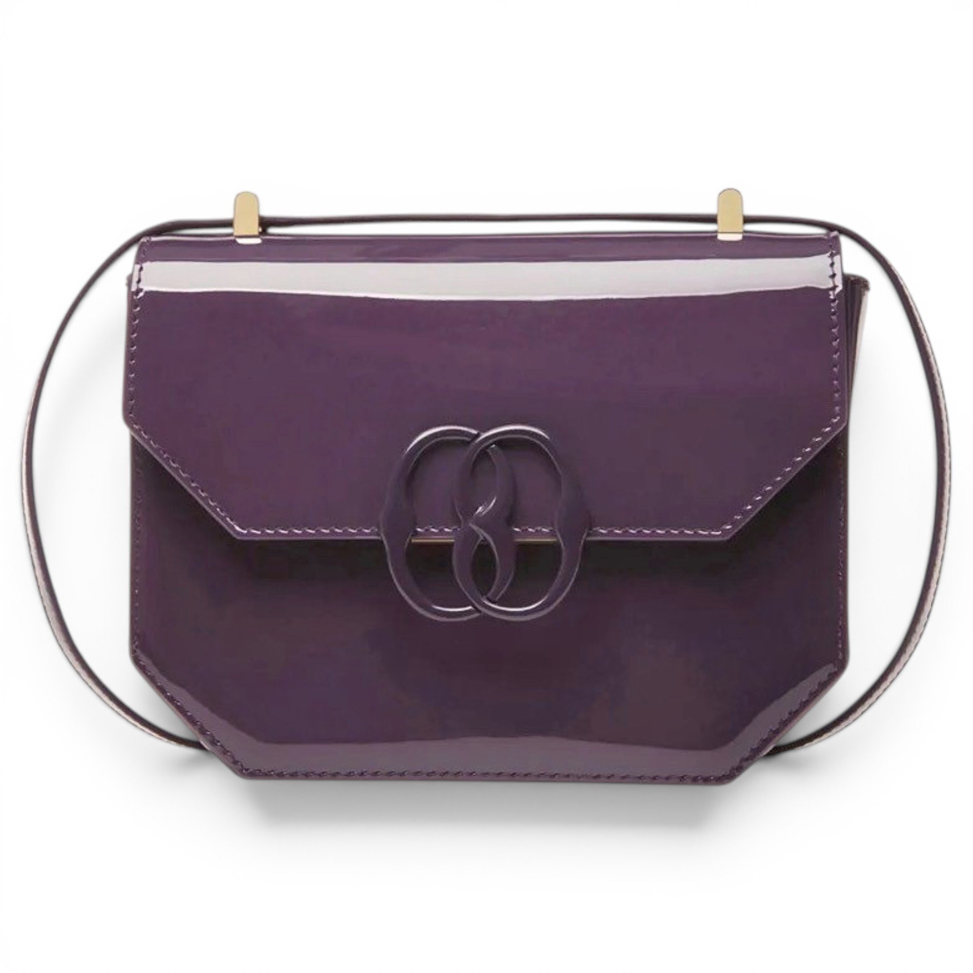 Patent leather crossbody bag