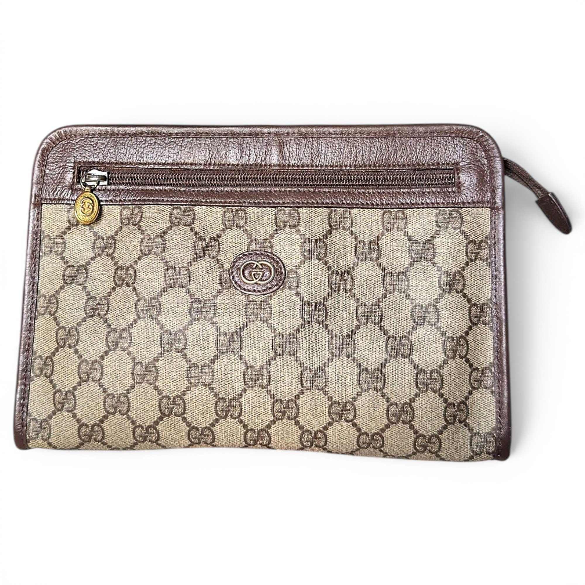 Ophidia leather clutch bag