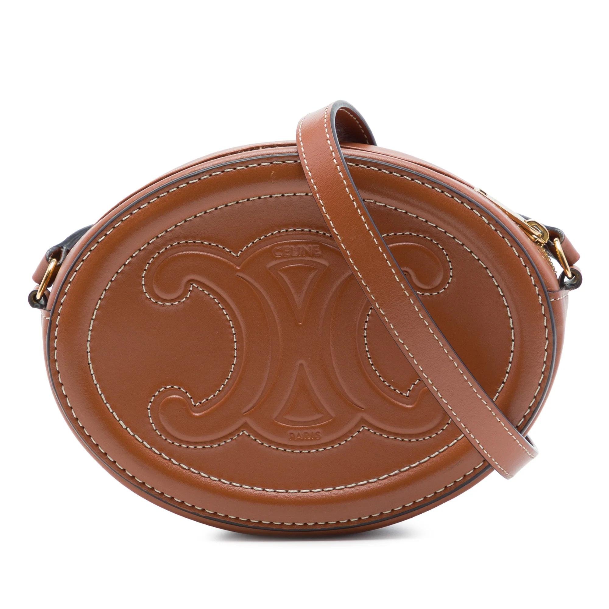Triomphe pony-style calfskin handbag
