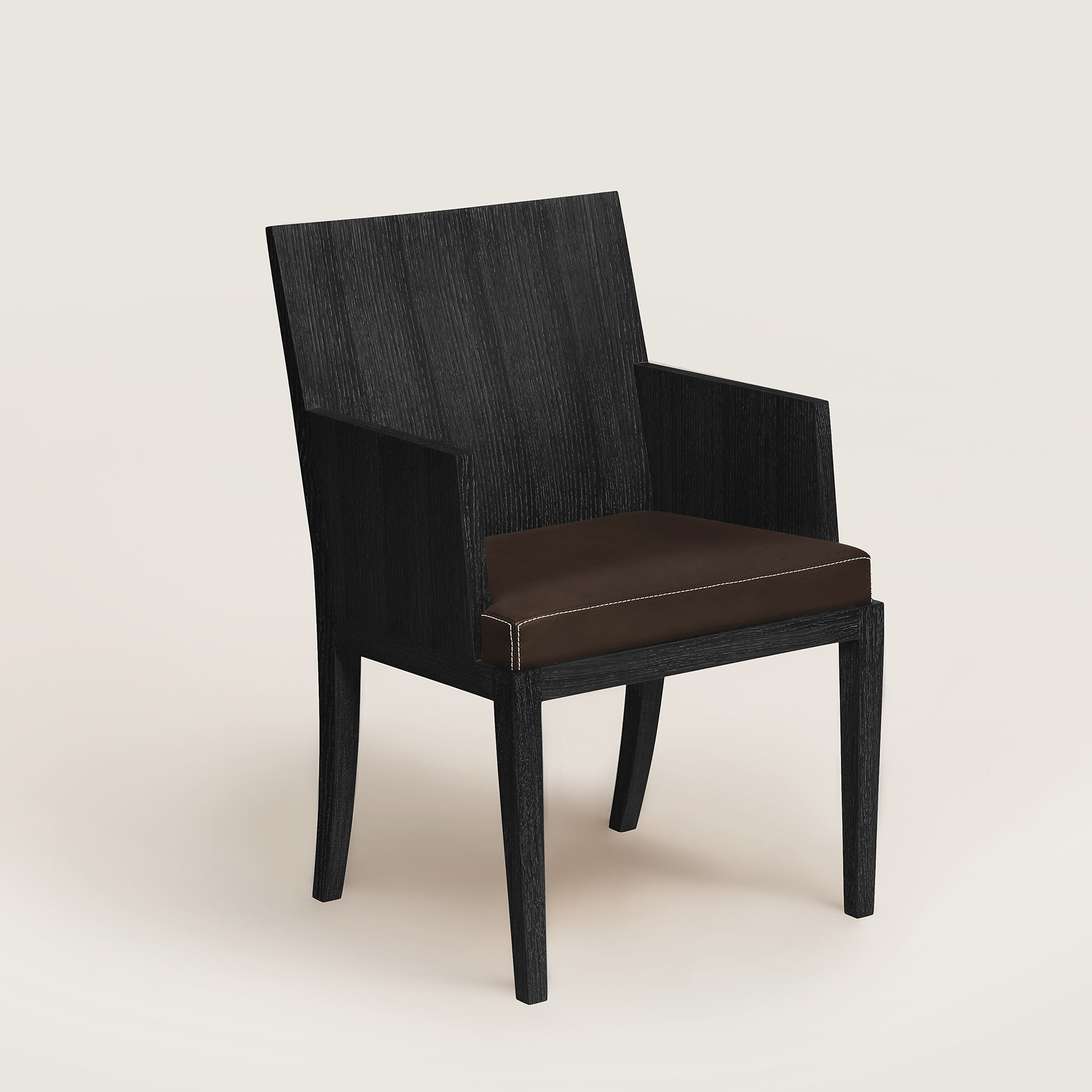 Reeditions J.-M. Frank par Hermès chair with armrests