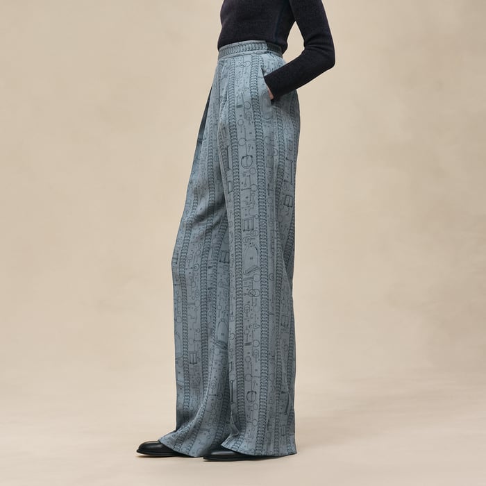 Bleu Adriatique "Cahier Du Colporteur" Pants