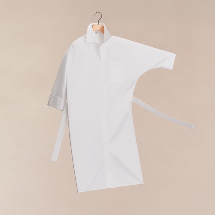 Blanc Shirt Dress