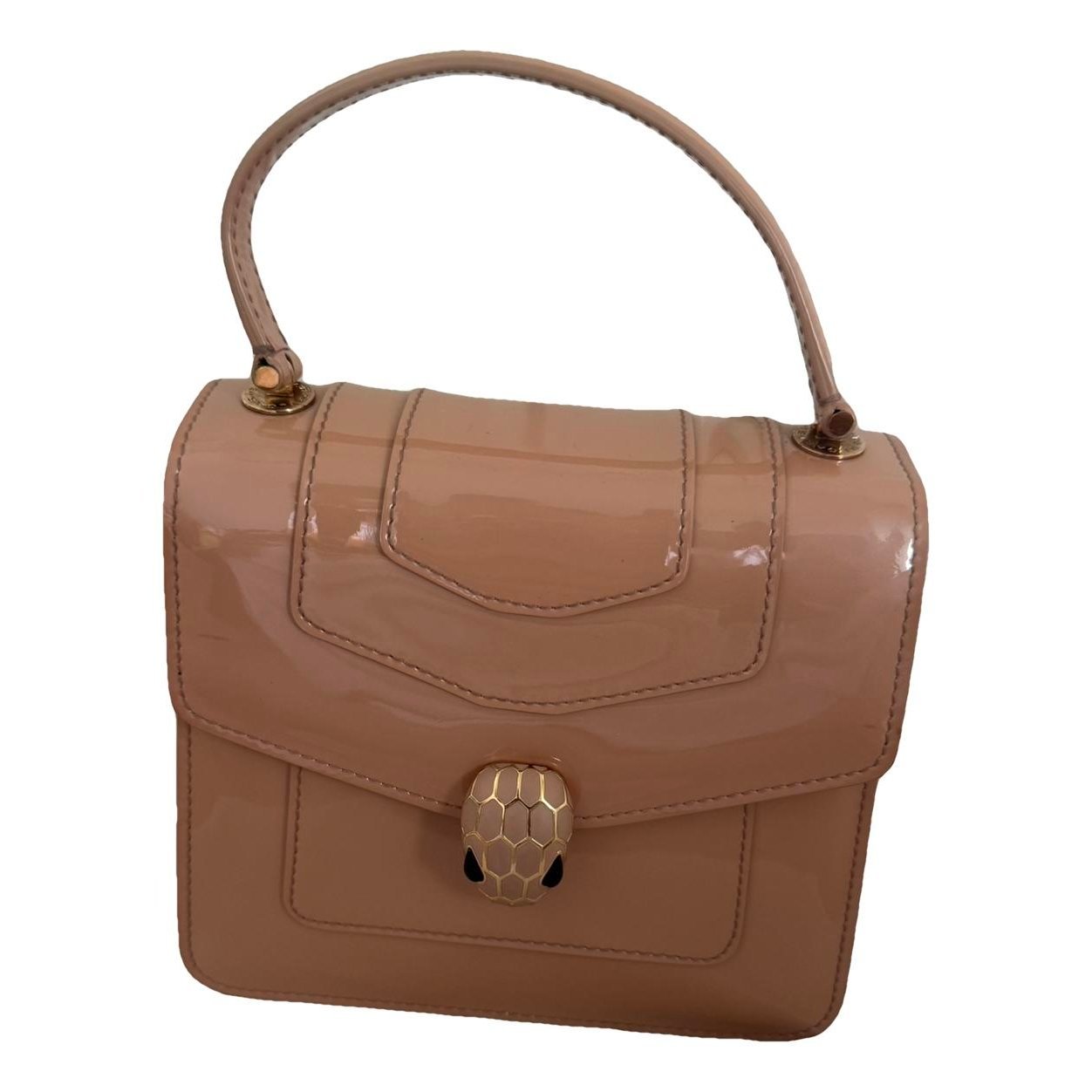 Serpenti patent leather handbag