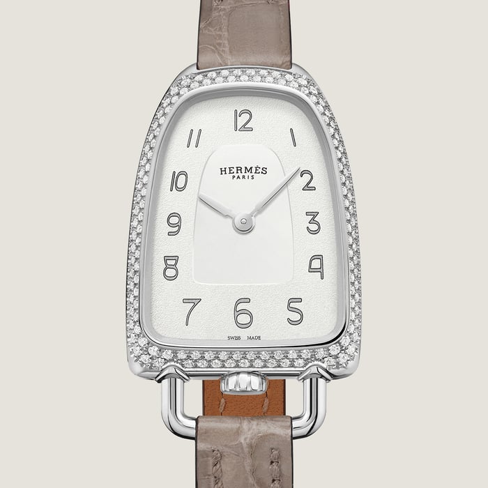 Sans Coloris Galop d'Hermès Watch, Medium Model, 32 MM