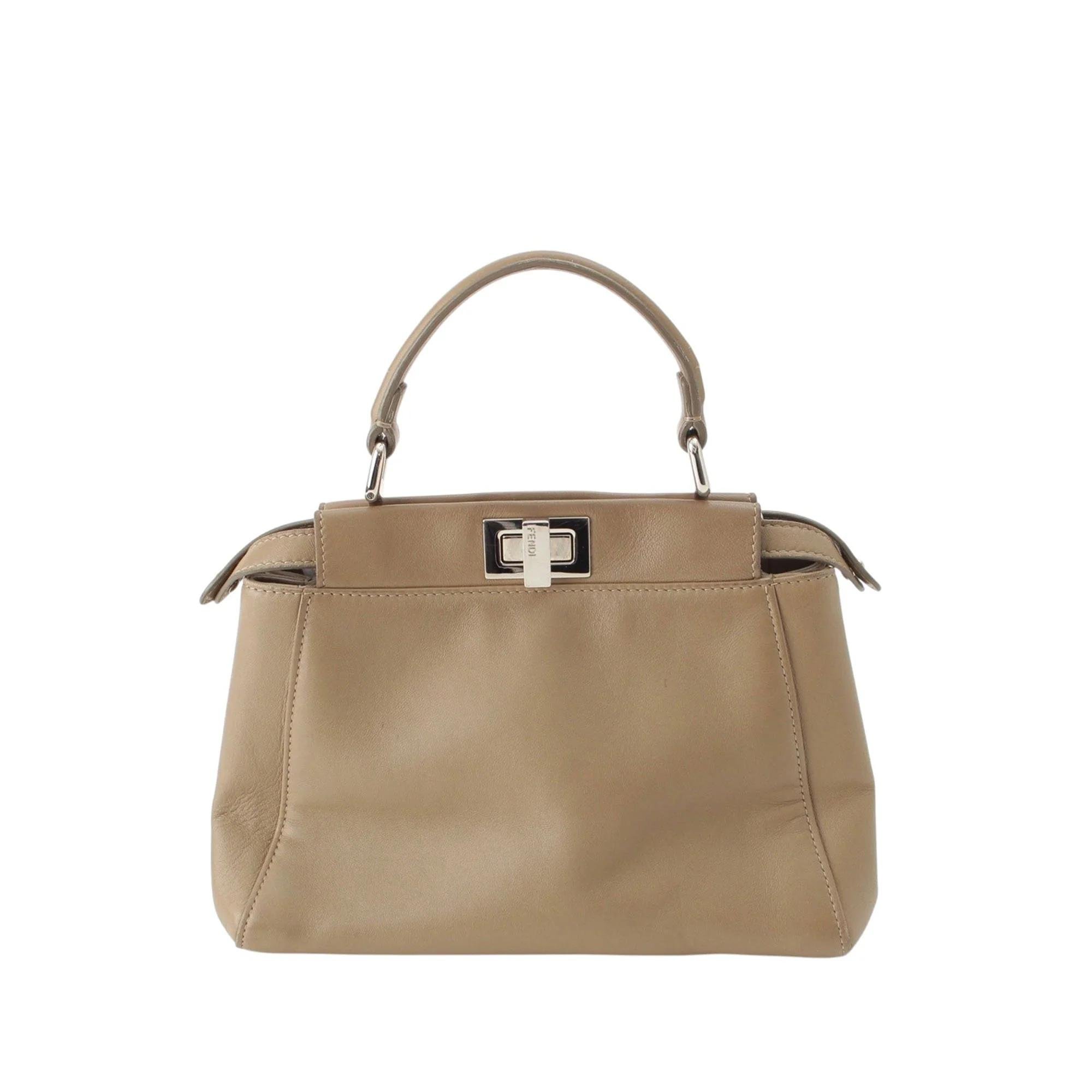 Peekaboo leather satchel