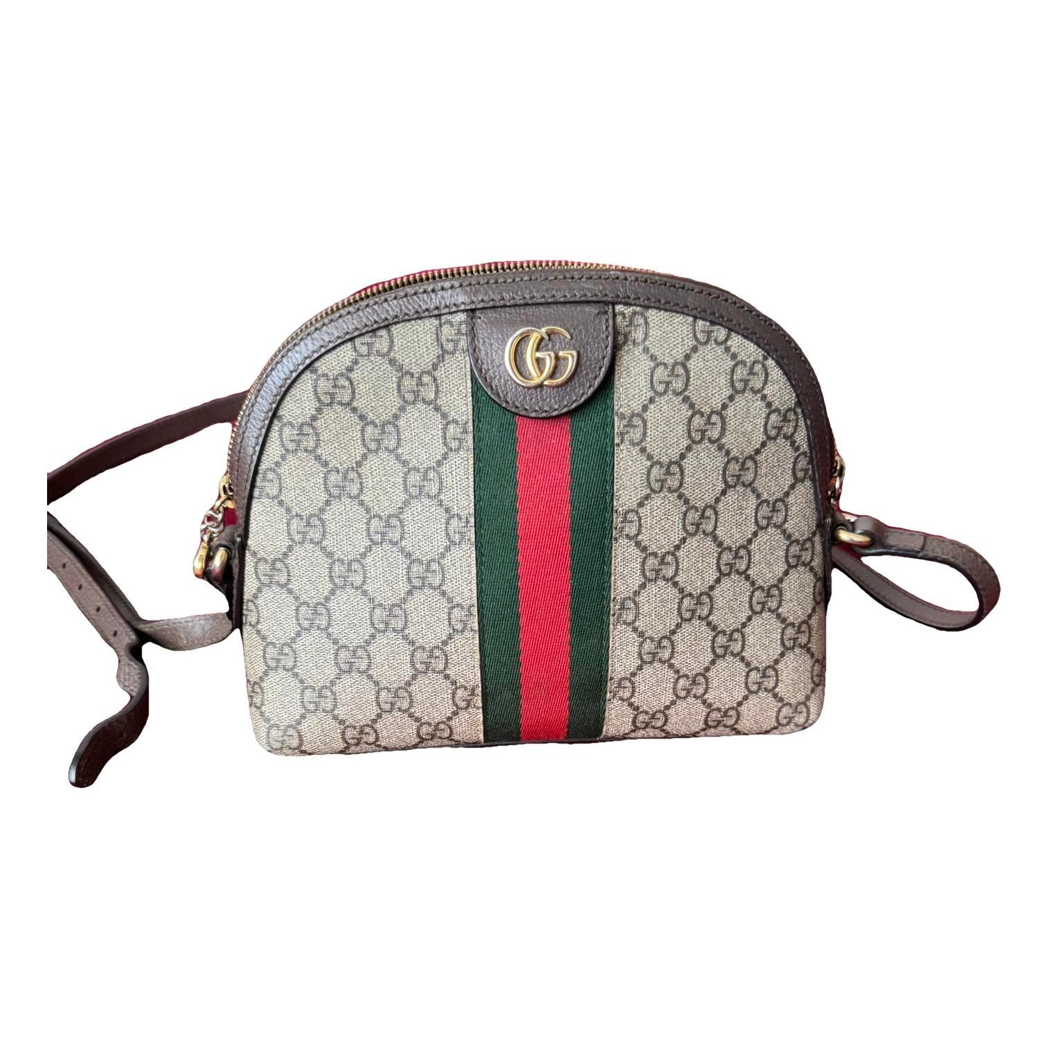 Ophidia Dome leather handbag