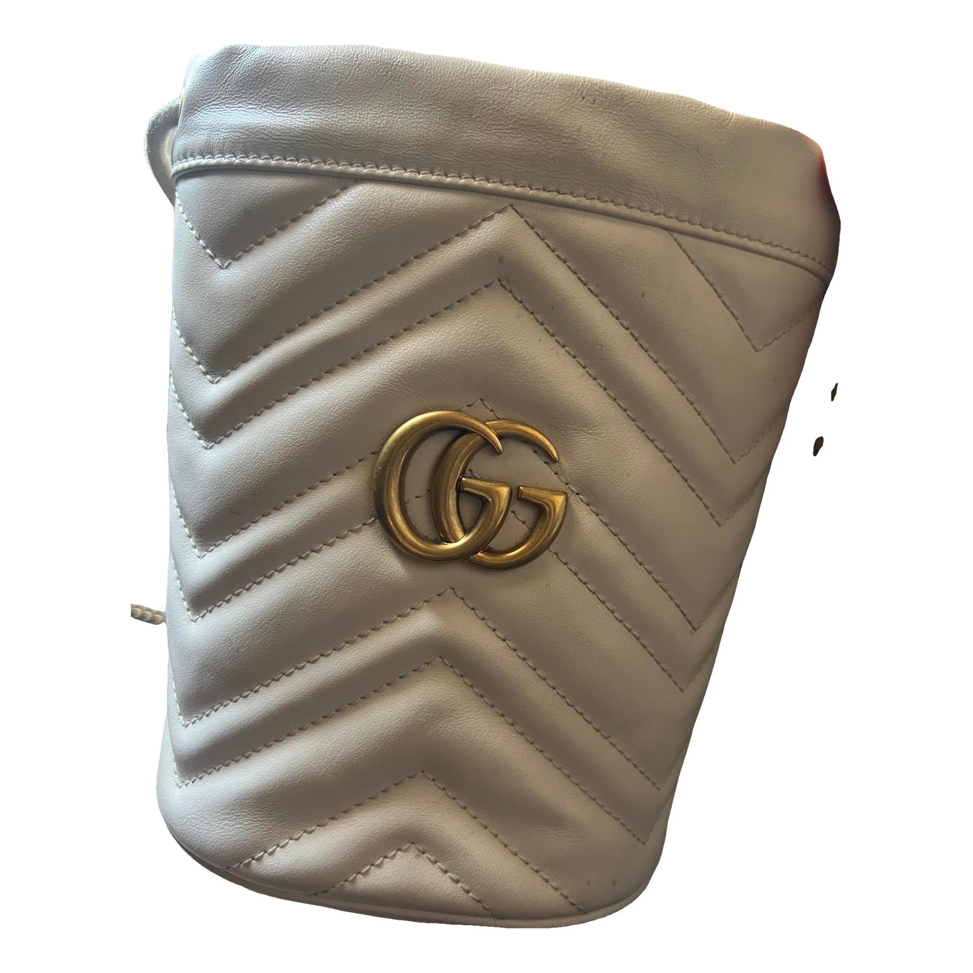 GG Marmont Chain Bucket leather crossbody bag