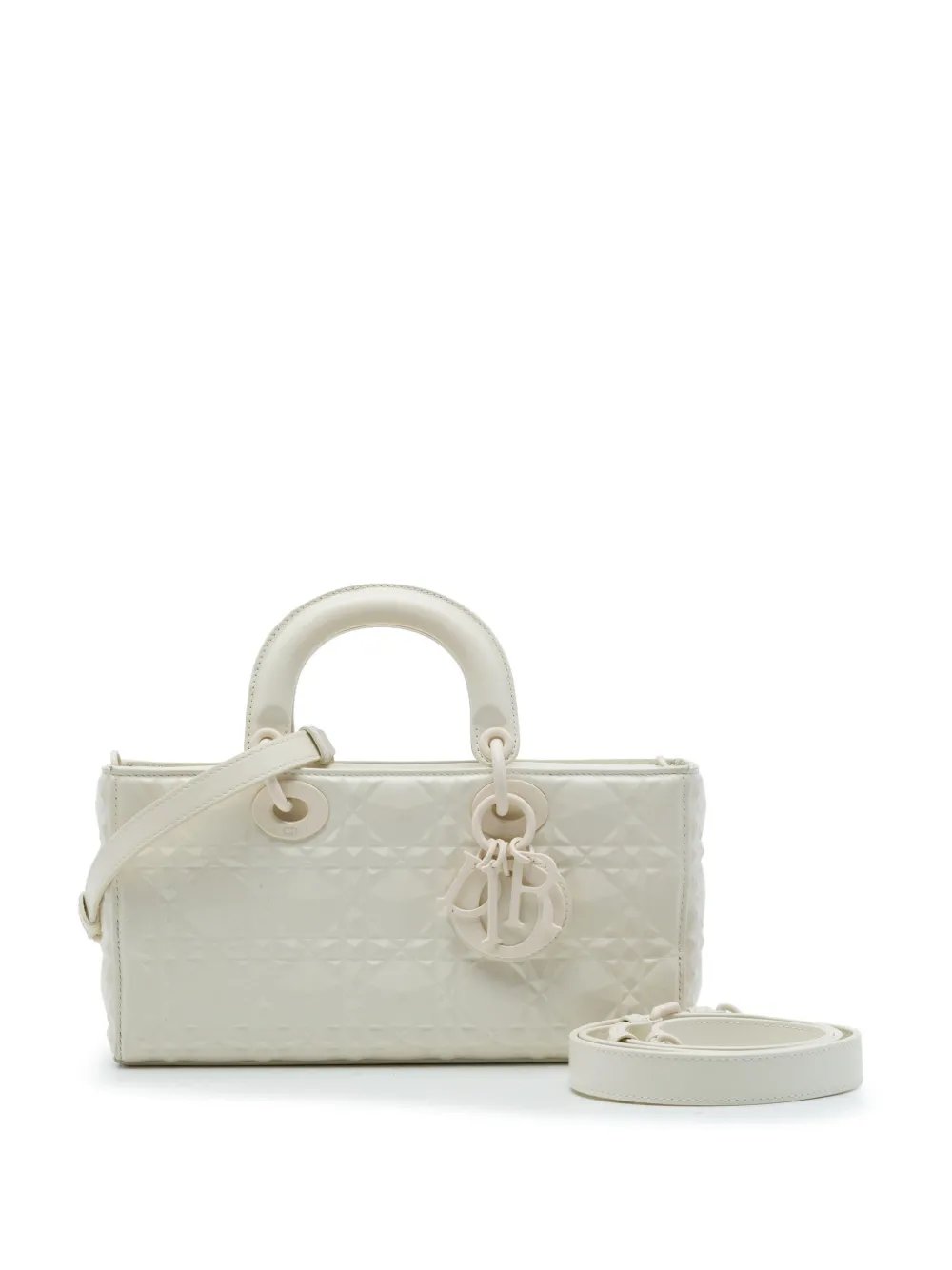 2022 Medium Calfskin Cannage Diamond Lady D Joy satchel