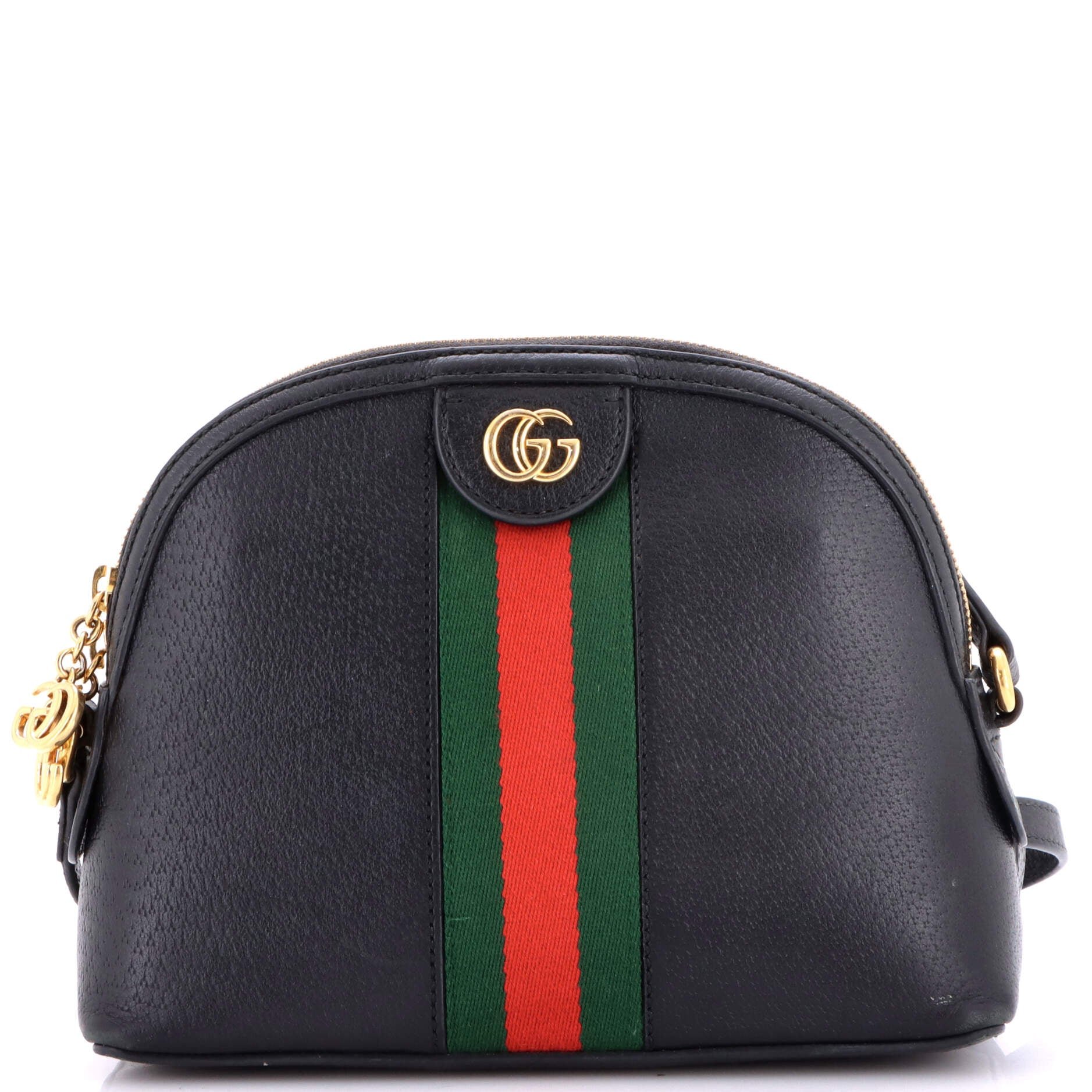 Ophidia Dome Shoulder Bag Leather Small