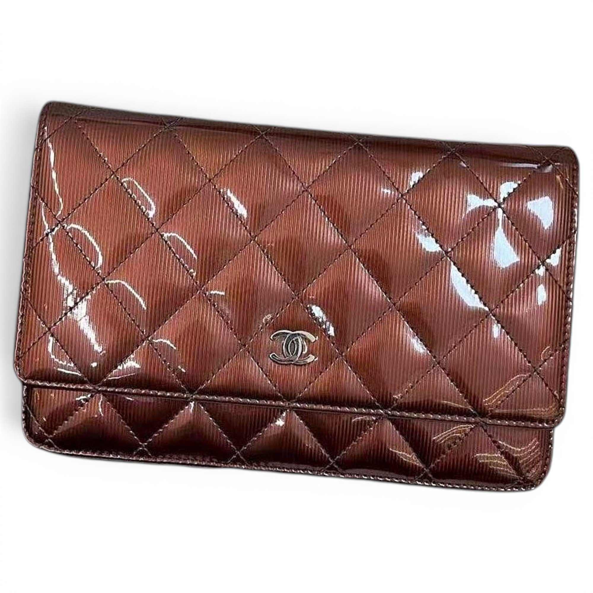 Wallet On Chain leather handbag